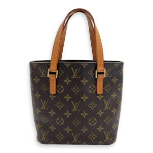 Vavin Top Handle Bag PM Brown in Monogram Coated Canvas, Gold hardware