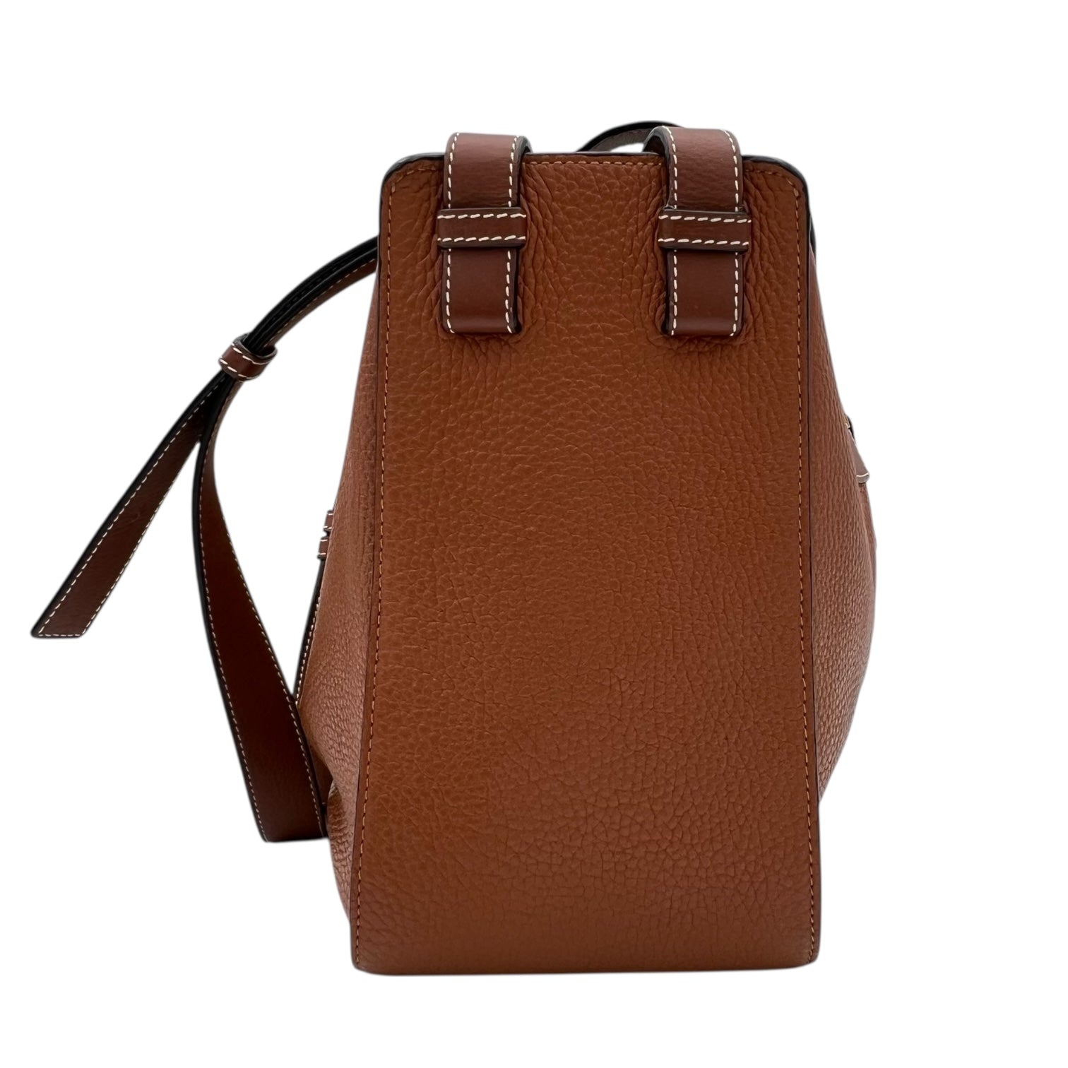 Hammock Shoulder Bag Brown in Calfskin, Gold hardware - Image 3