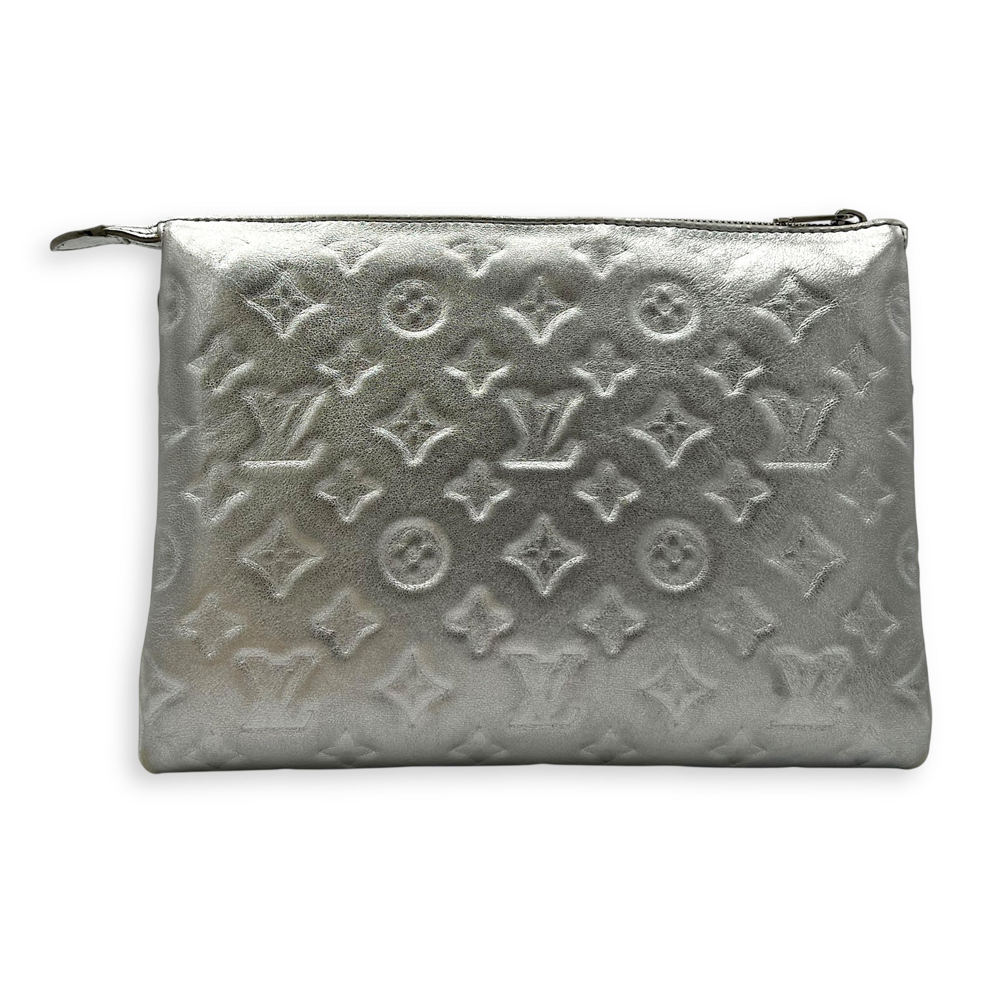 Coussin PM Silver Shoulder Bag in Lambskin, Silver hardware - Image 3