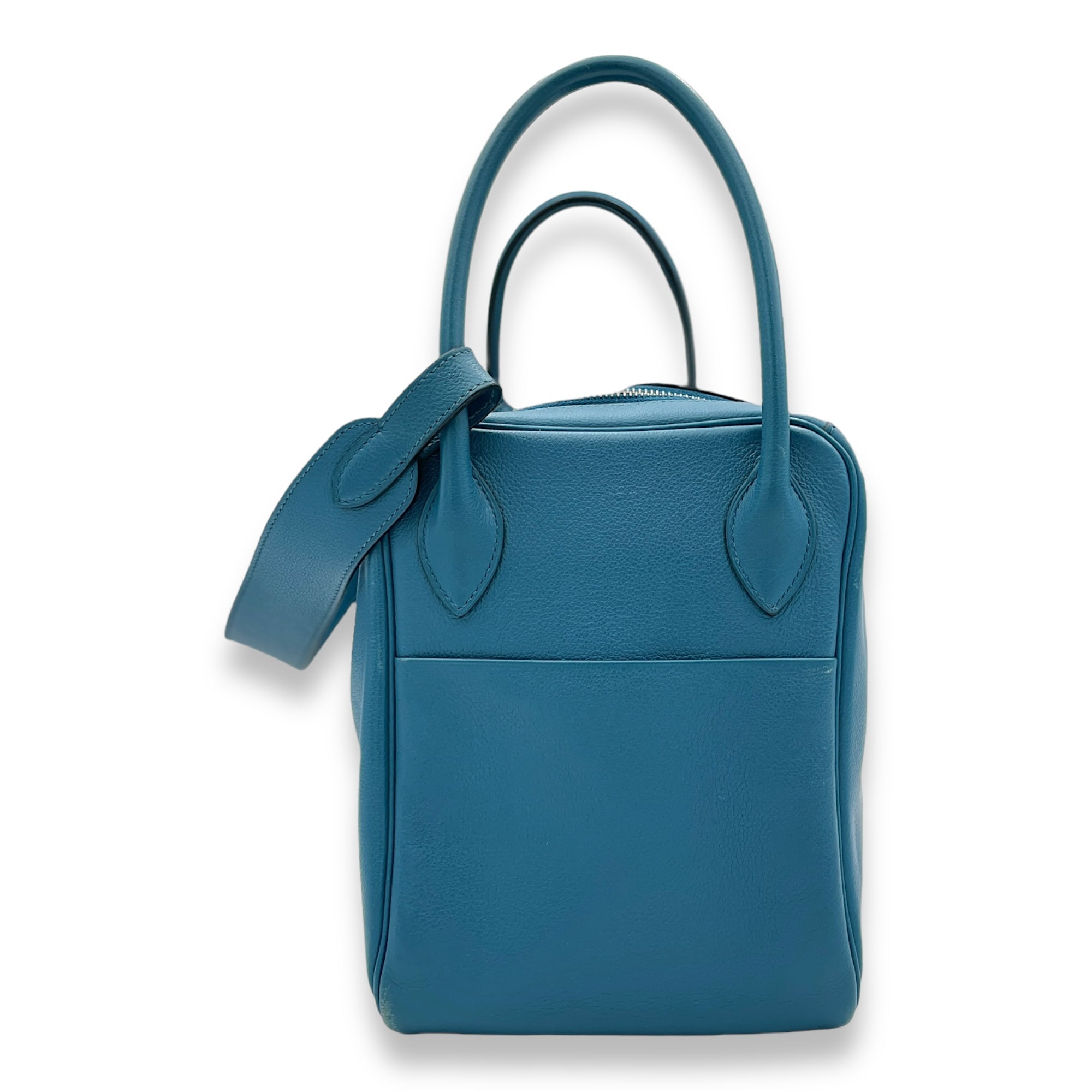 Lindy 34 Bleu Izmir in Evercolor, Palladium hardware - Image 4