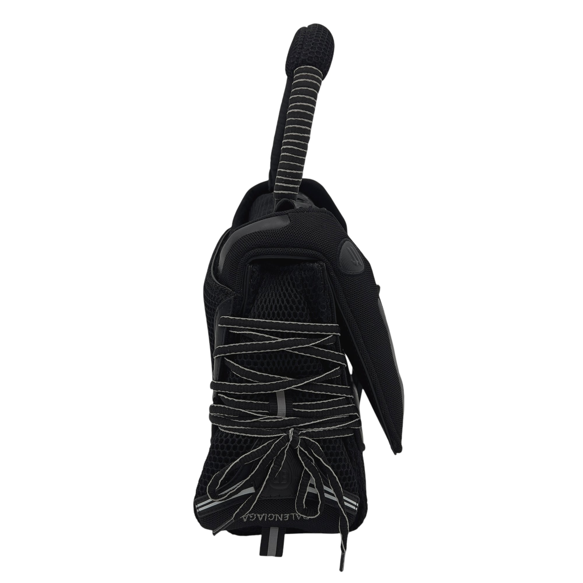 Hourglass Top Handle Bag Black in Fabric - Image 4