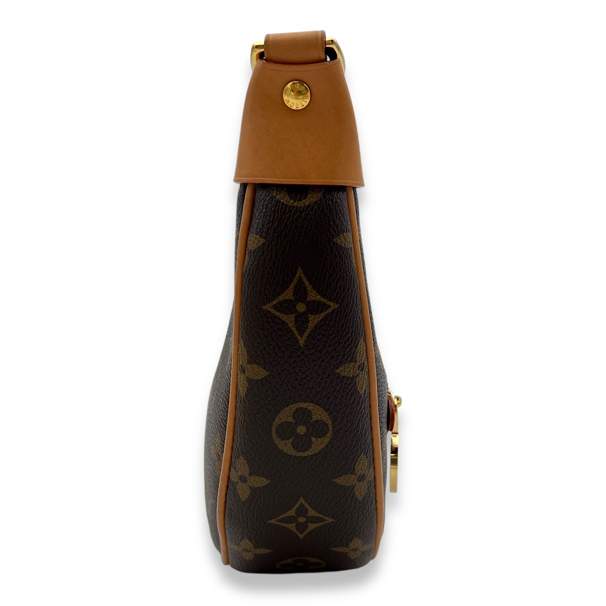 Loop Shoulder Bag Brown in Monogram Coated Canvas, Gold hardware - Image 5