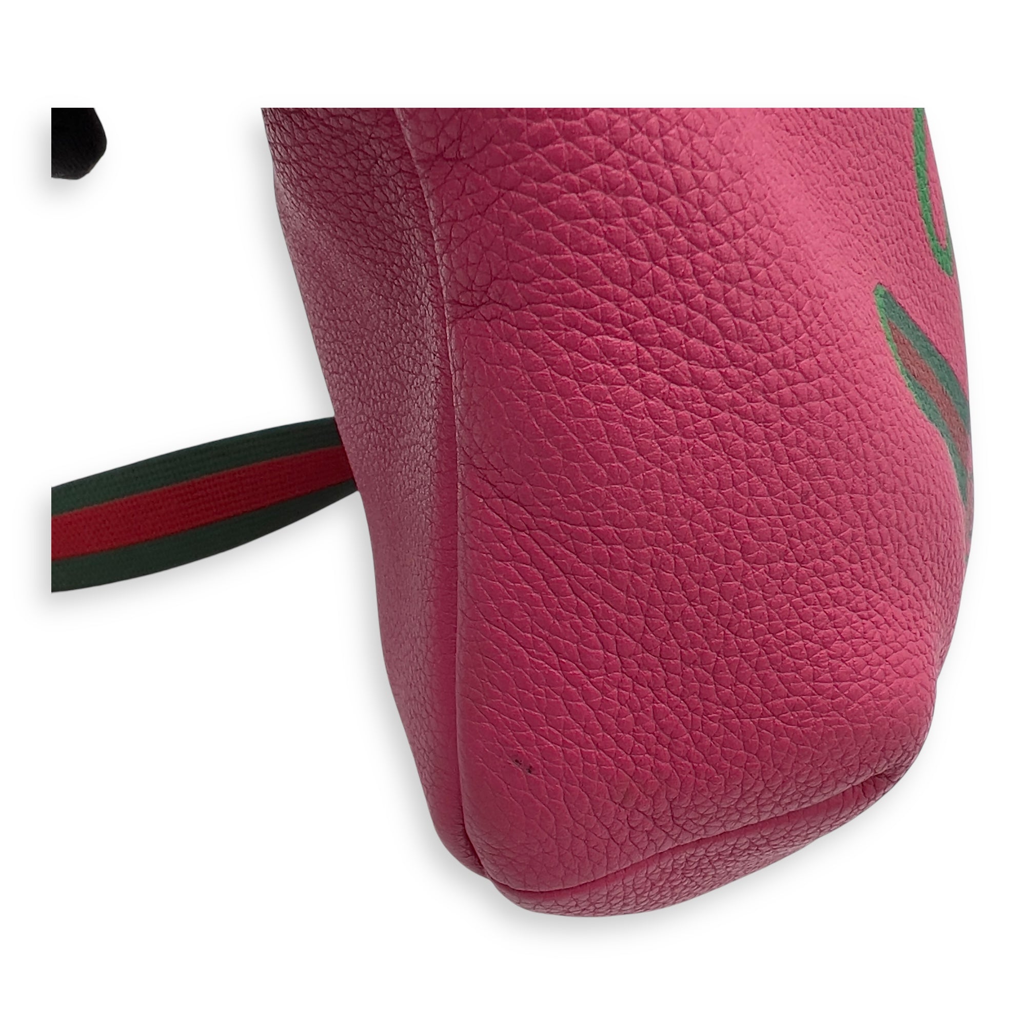 Logo Belt Bag Pink in Calfskin, Silver hardware - Image 10