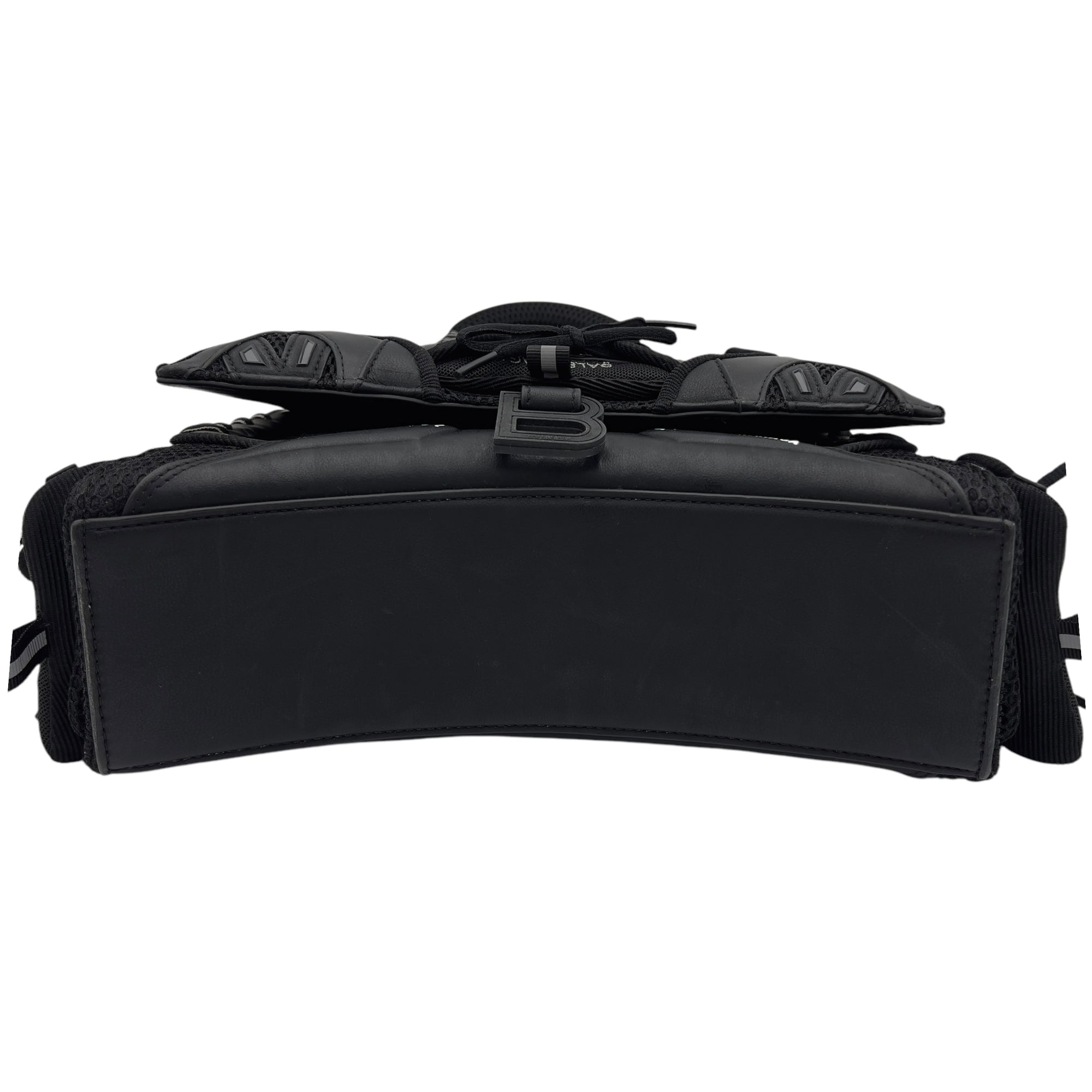 Hourglass Top Handle Bag Black in Fabric - Image 6