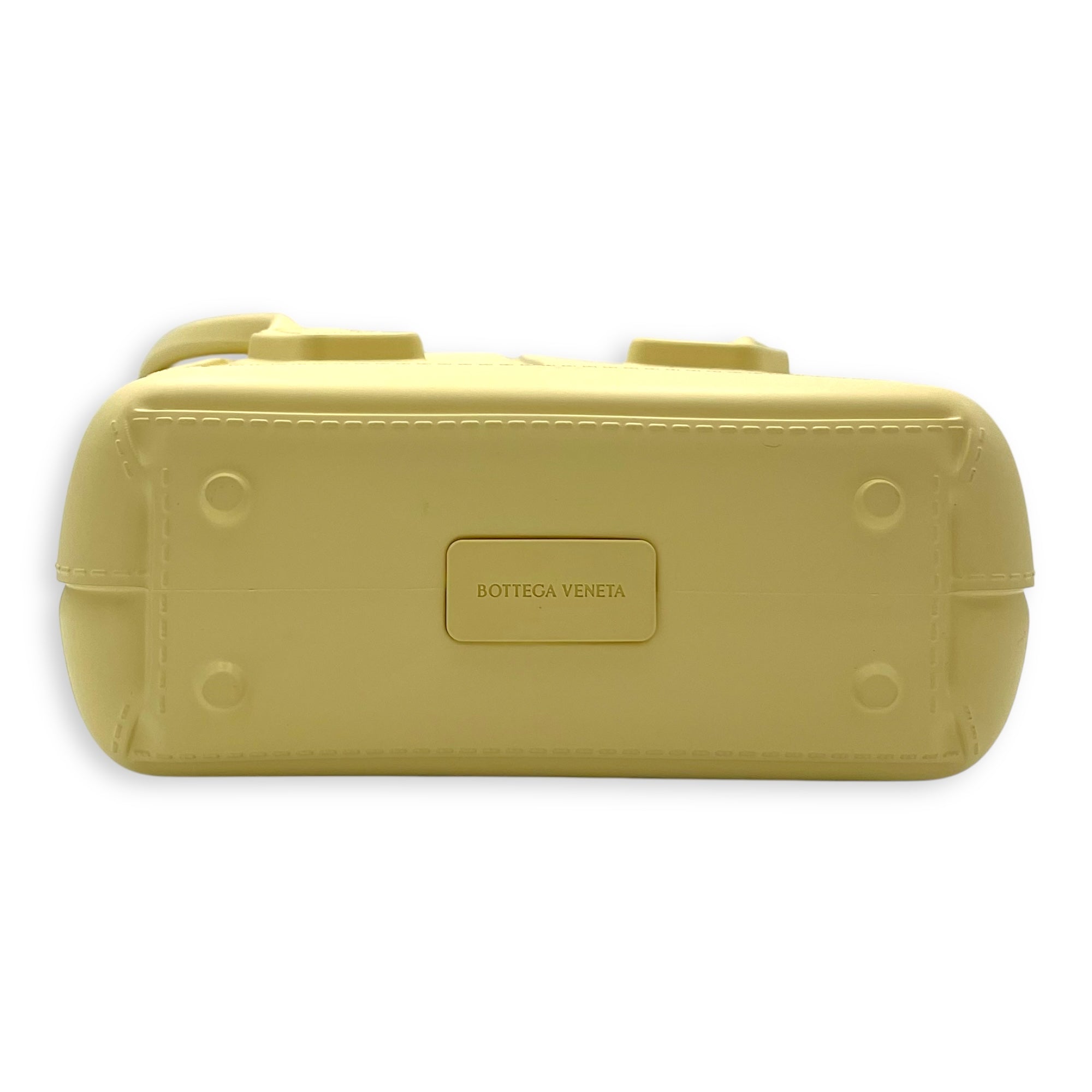 Arco Top Handle Bag Yellow in Rubber - Image 6