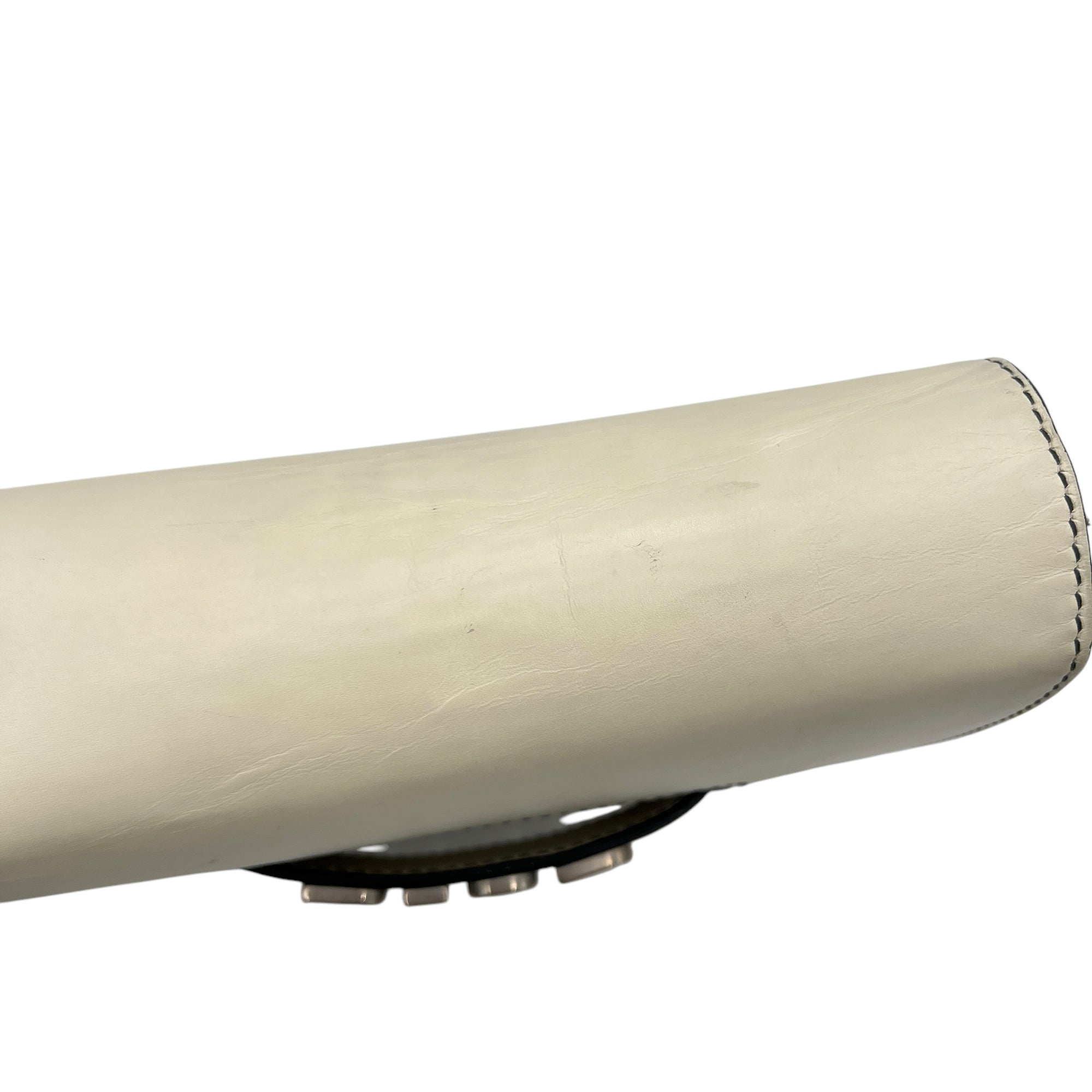 J'adior White Crossbody Bag in Calfskin, Silver hardware - Image 12