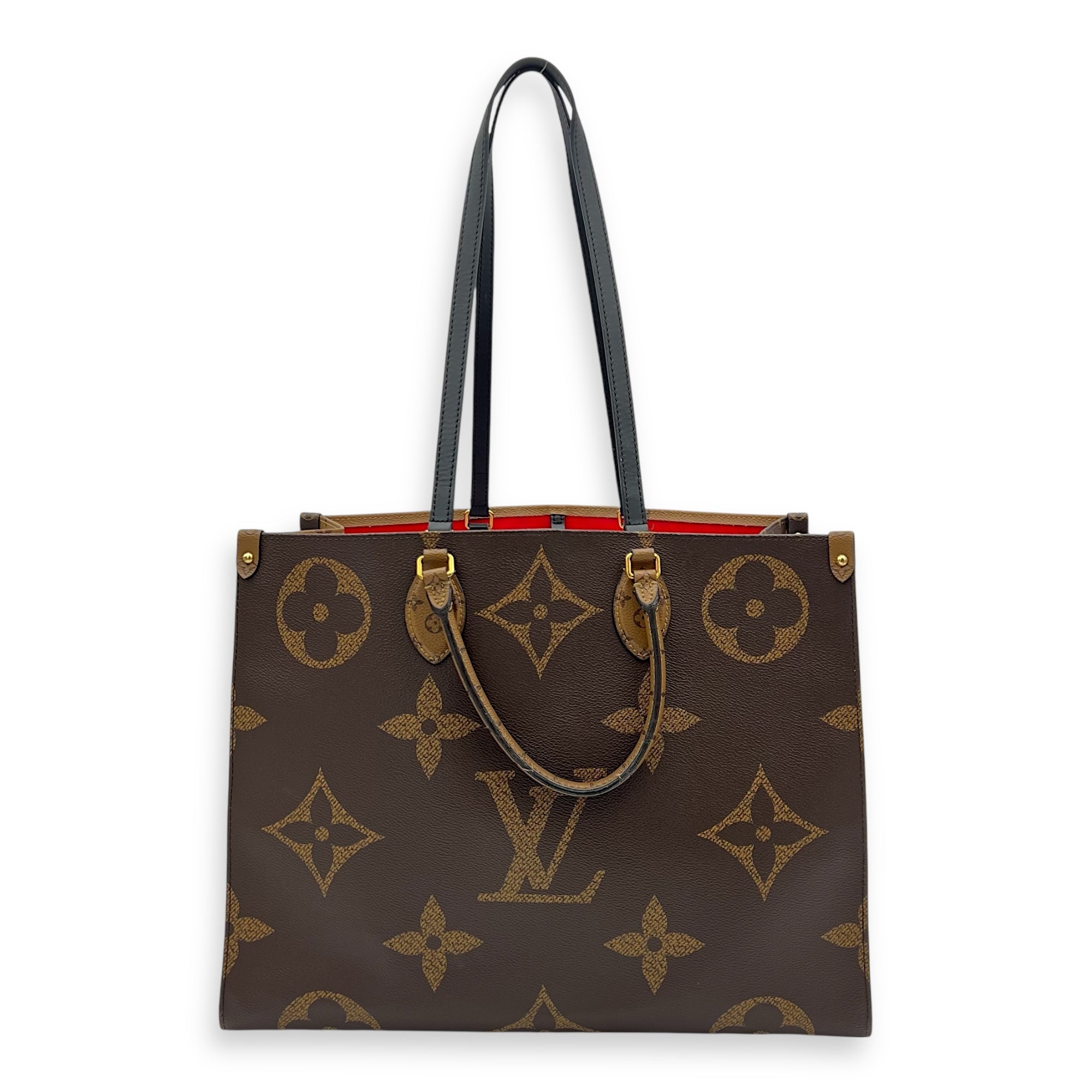 OnTheGo Tote Bag GM Brown in Monogram Coated Canvas, Gold hardware - Image 8