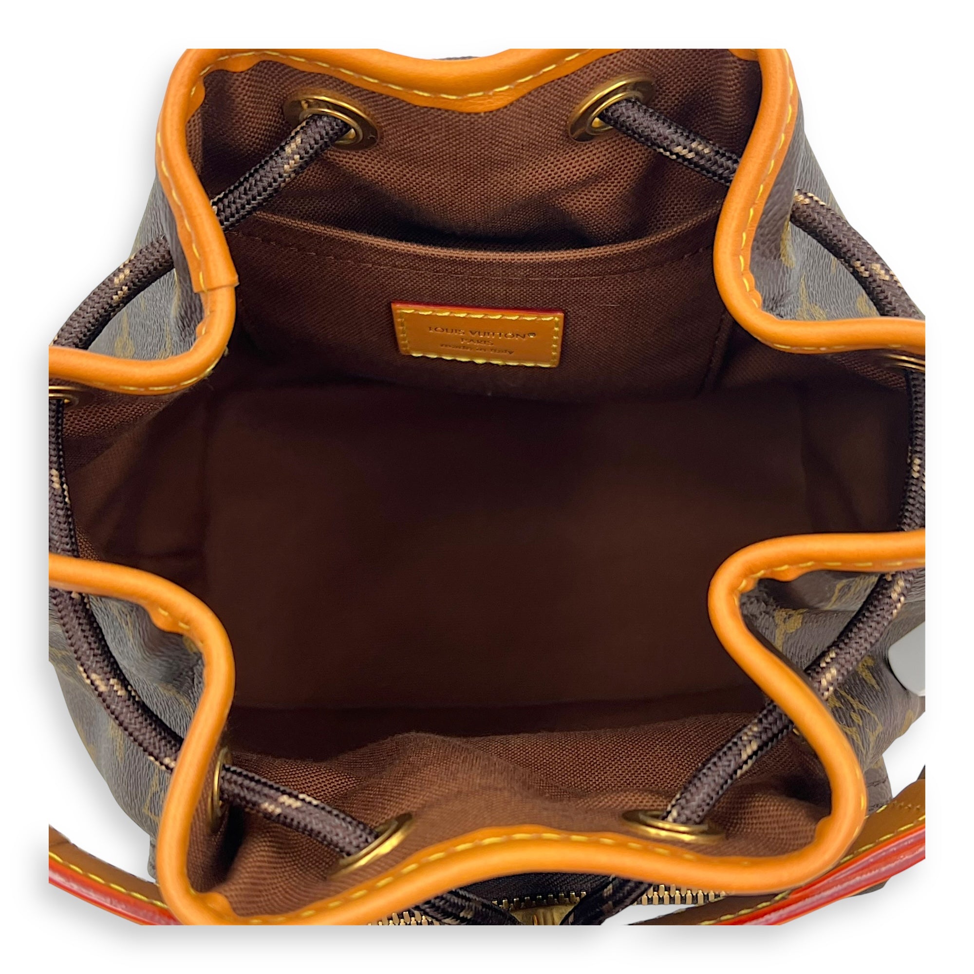 Noe Cargo Crossbody Bag Brown in Monogram Coated Canvas, Gold hardware - Image 9