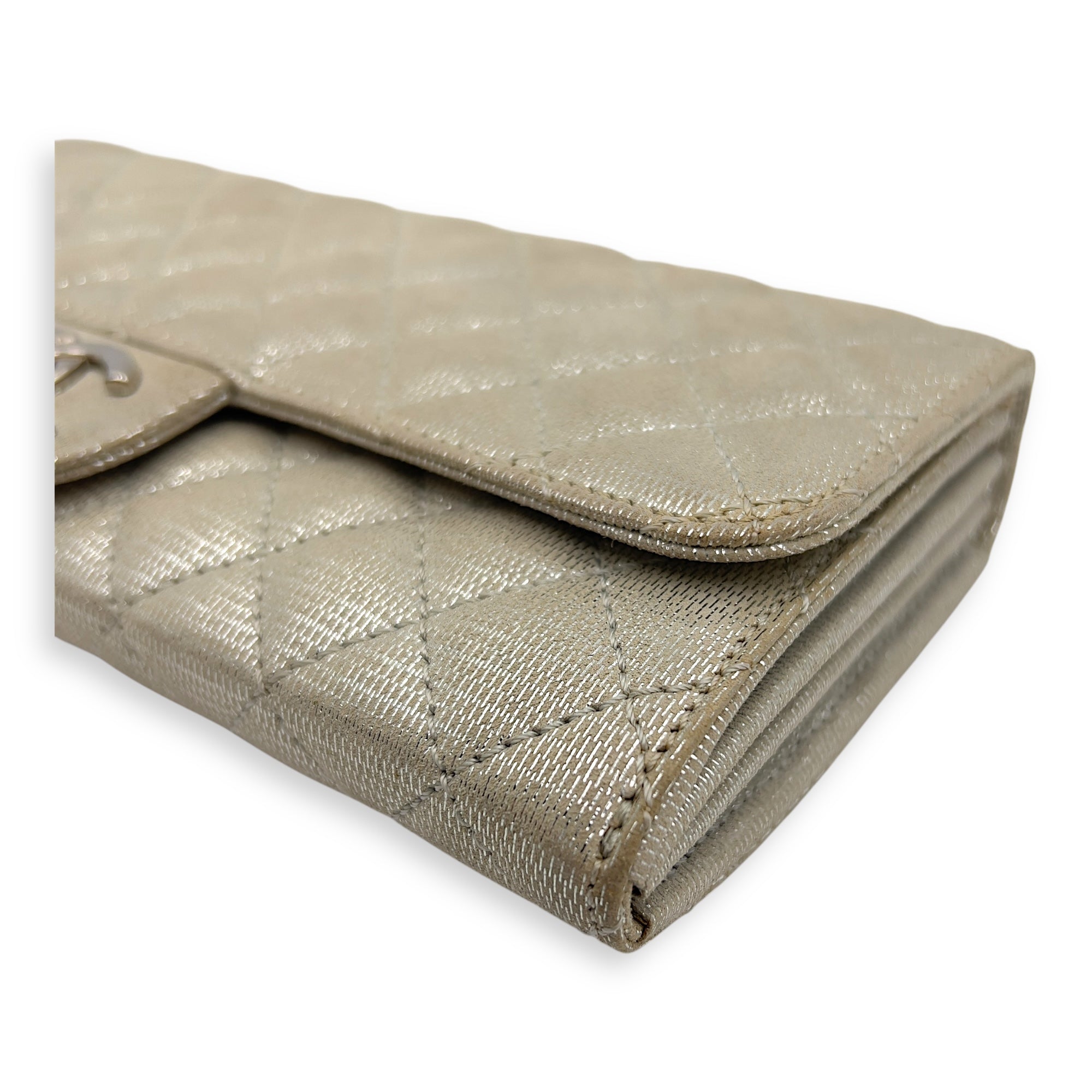 CC Silver Wallet On Chain in Jersey, Silver hardware - Image 9