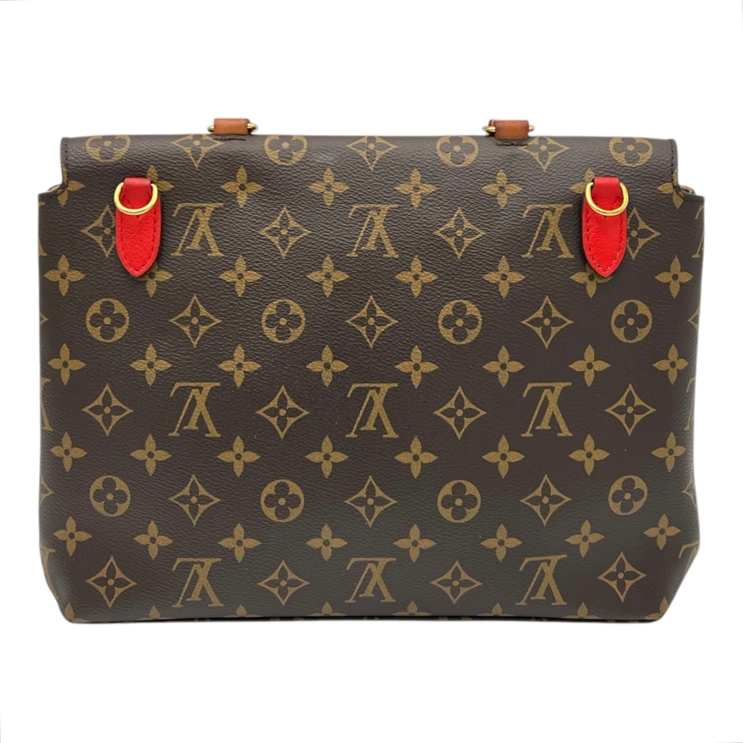 Marignan Top Handle Bag Brown in Monogram Coated Canvas, Gold hardware - Image 3