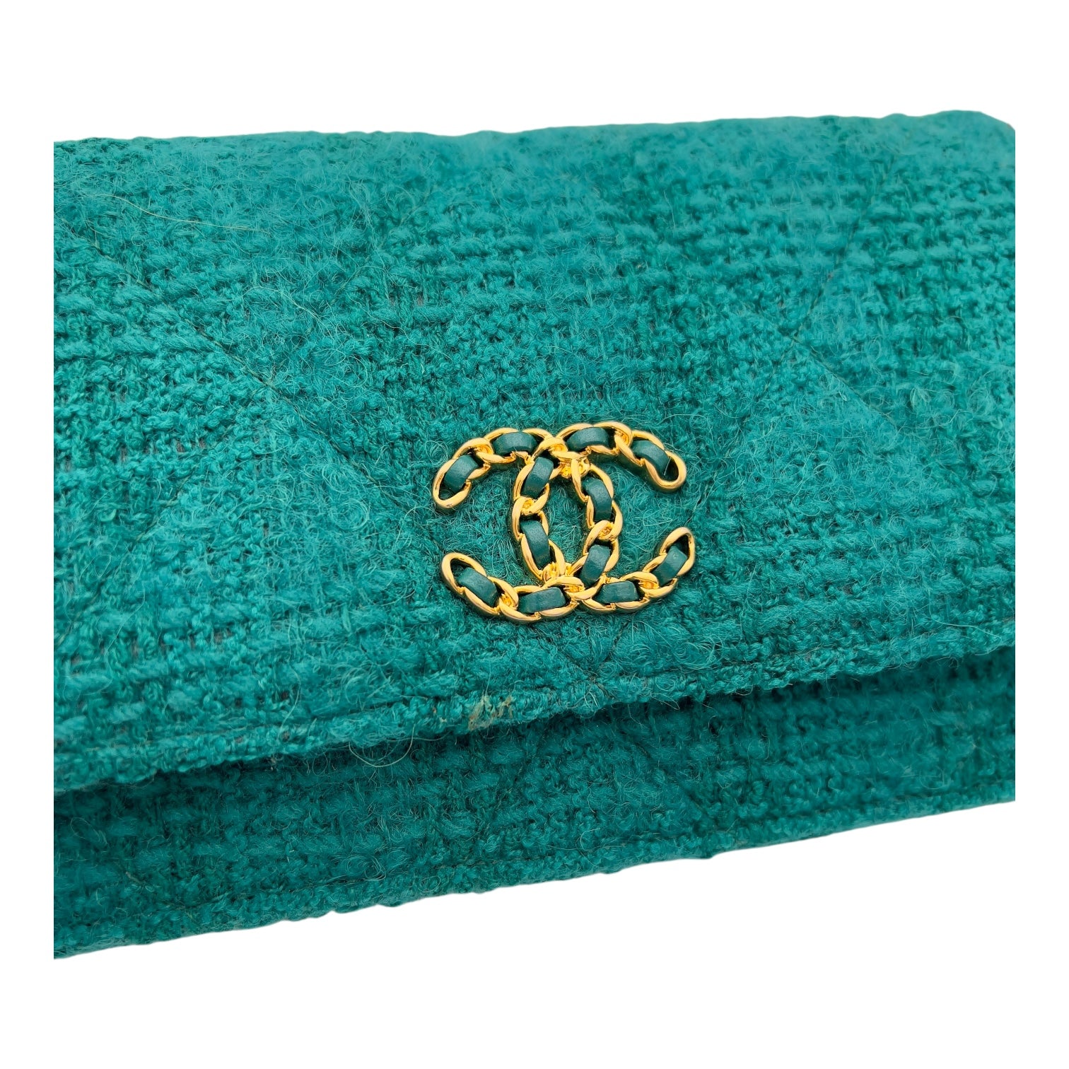 C19 Pouch Wallet On Chain in Tweed, Mixed hardware - Image 12