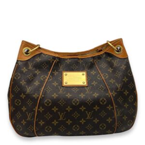 Galleria Shoulder Bag PM Brown in Monogram Coated Canvas, Gold hardware