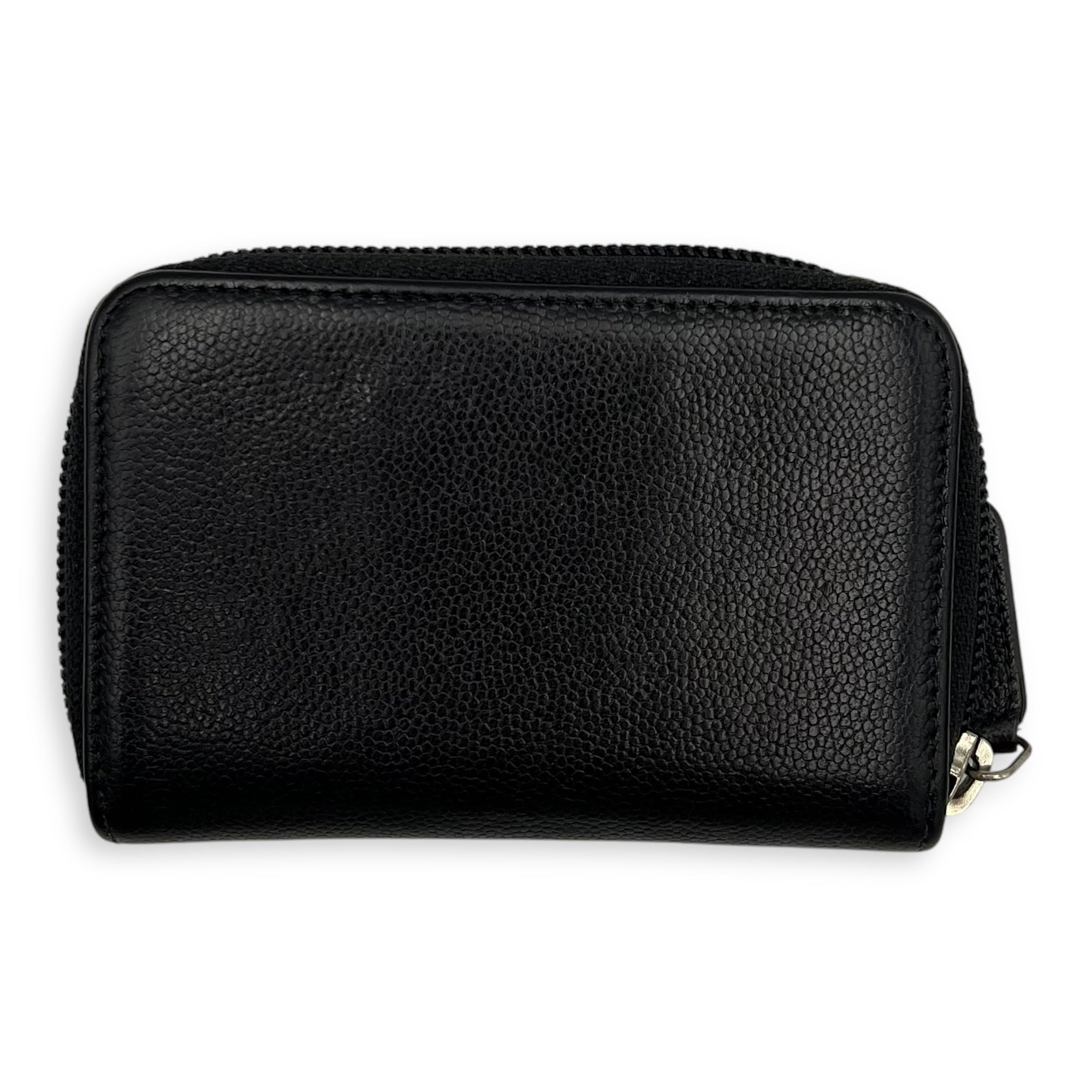 CC Wallet Black in Caviar Leather, Gold hardware - Image 3