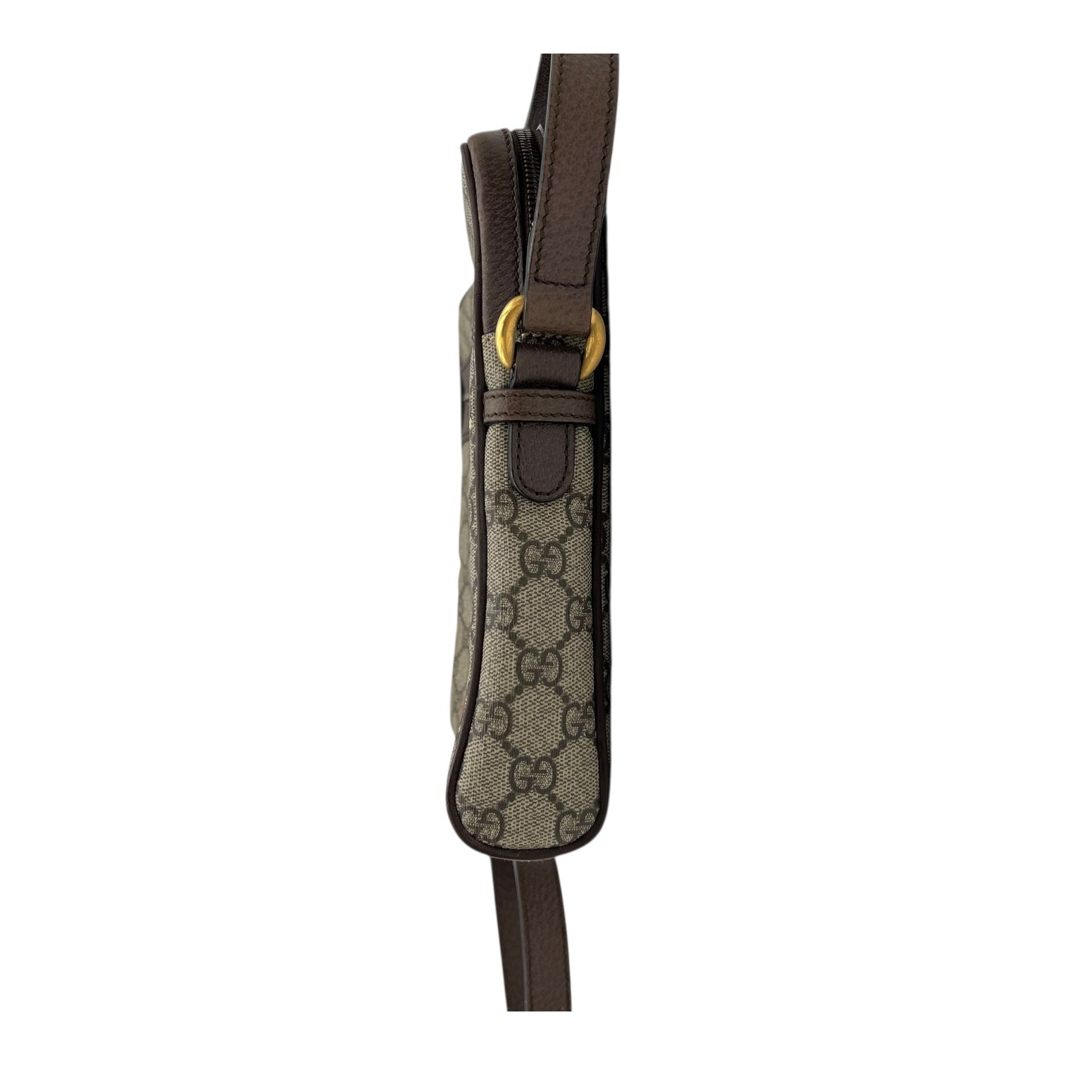 Ophidia Crossbody Bag Brown in Monogram Coated Canvas, Gold hardware - Image 5