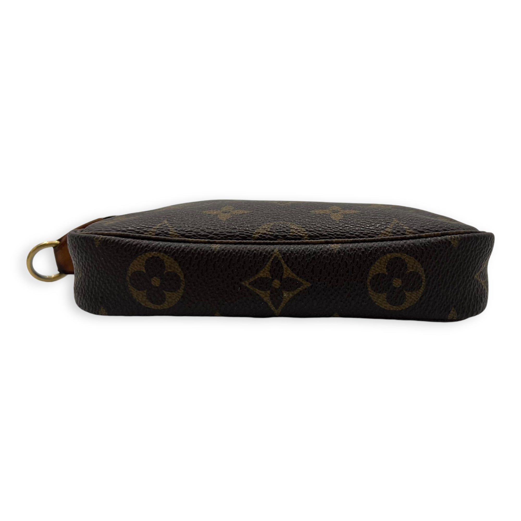 Pochette Pouch Mini Brown in Monogram Coated Canvas, Gold hardware - Image 6