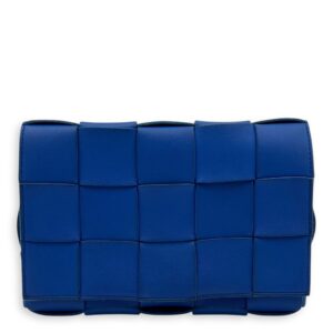 Cassette Shoulder Bag Blue in Lambskin