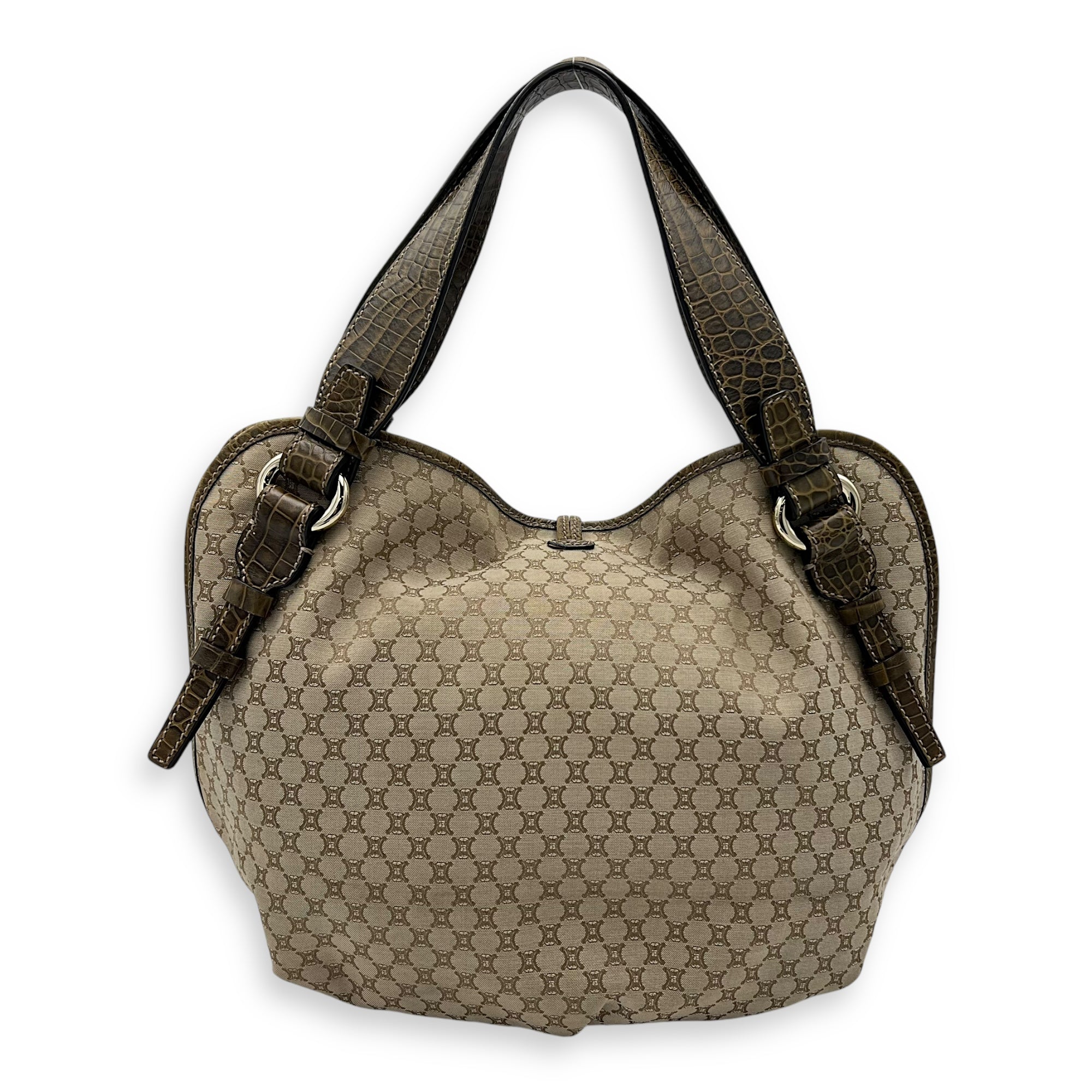 Macadam Shoulder Bag Brown in Canvas, Silver hardware - Image 3
