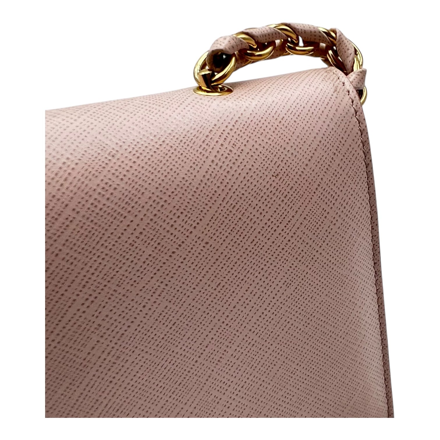 Vara Bow Pink Crossbody Bag in Calfskin, Gold hardware - Image 11