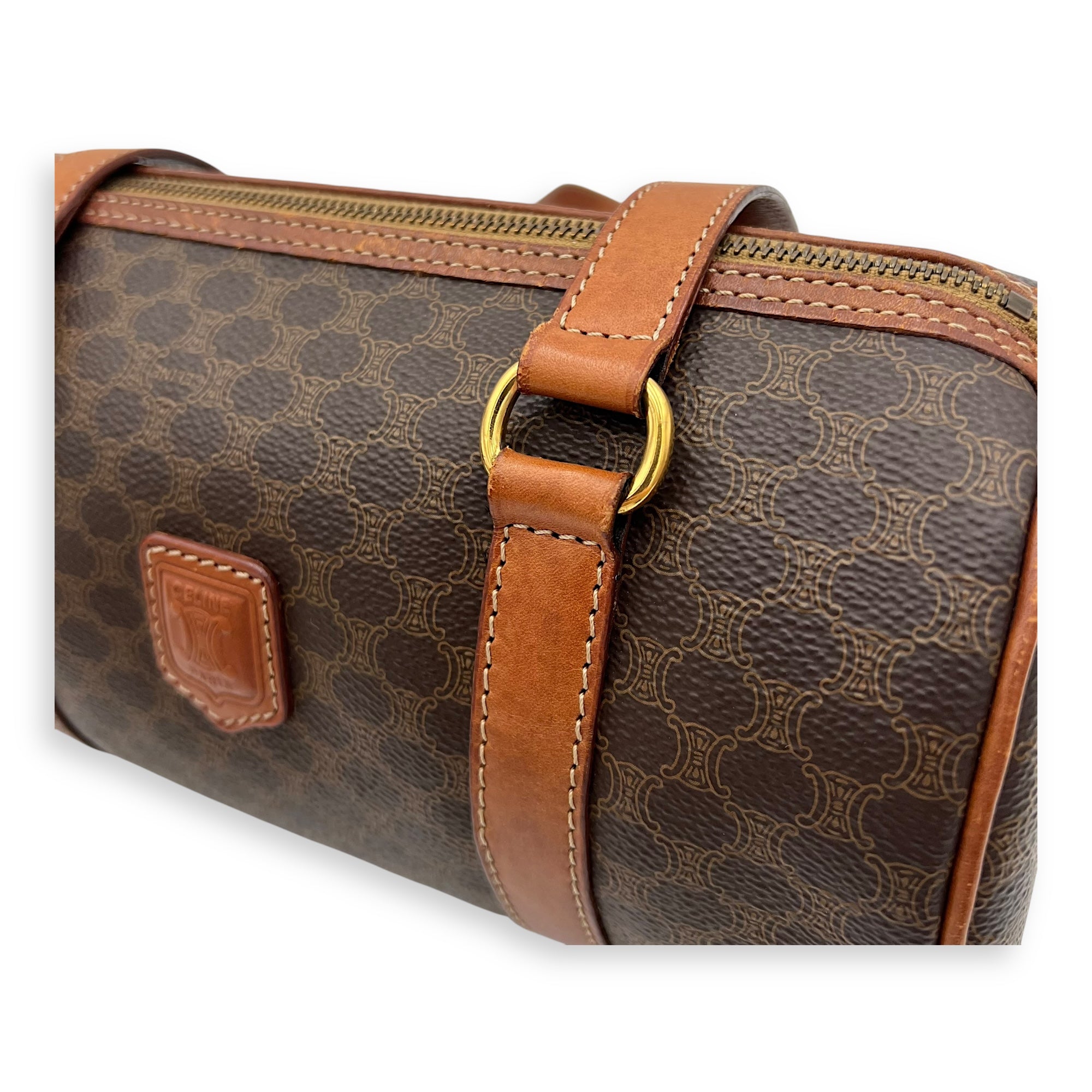 Macadam Shoulder Bag Brown in Coated Canvas, Gold hardware - Image 17