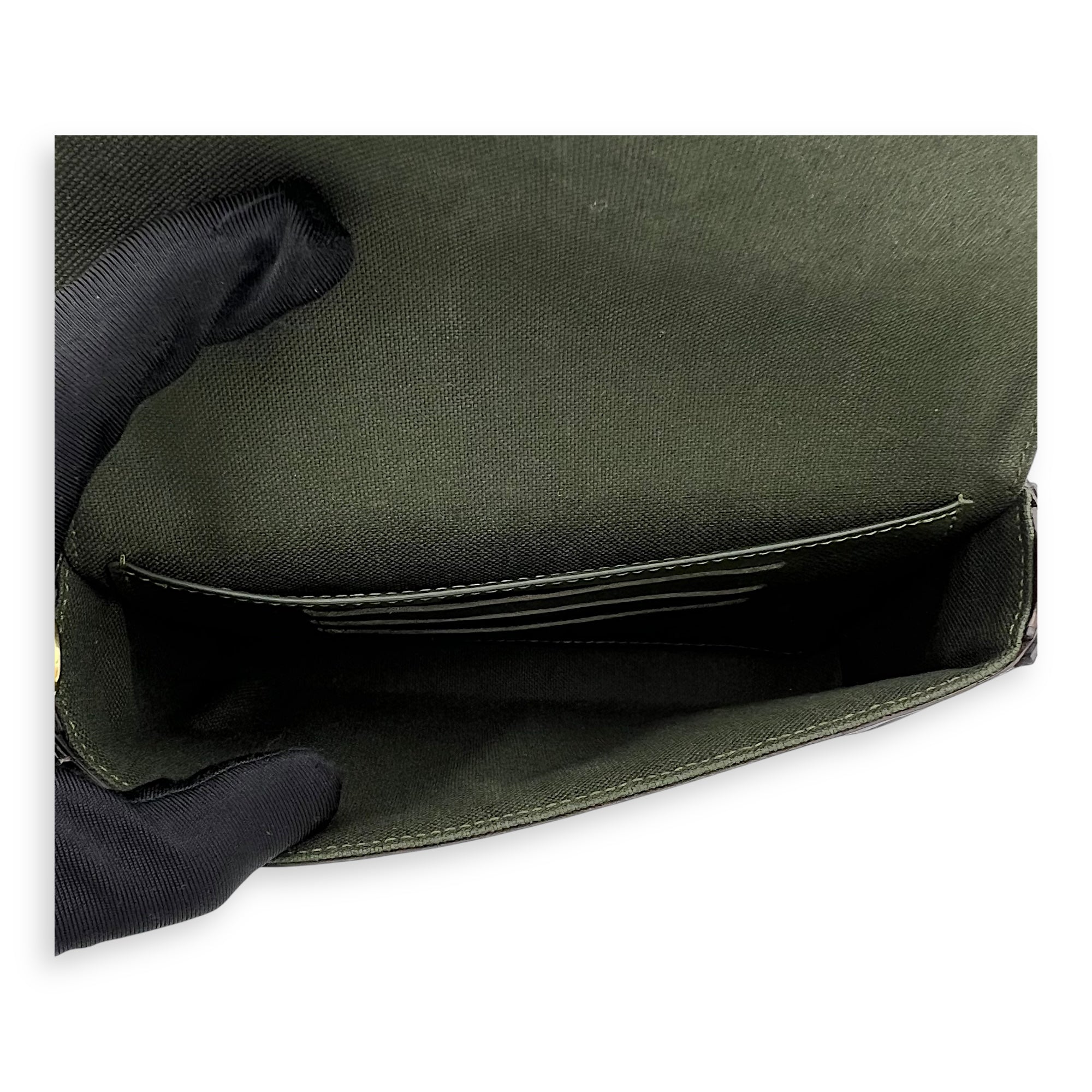 Felicie Strap & Go Brown Crossbody Bag in Monogram Coated Canvas, Gold hardware - Image 7