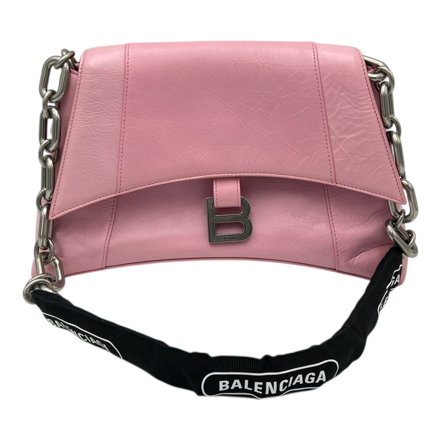 Downtown Shoulder Bag Pink in Calfskin, Silver hardware - Image 12