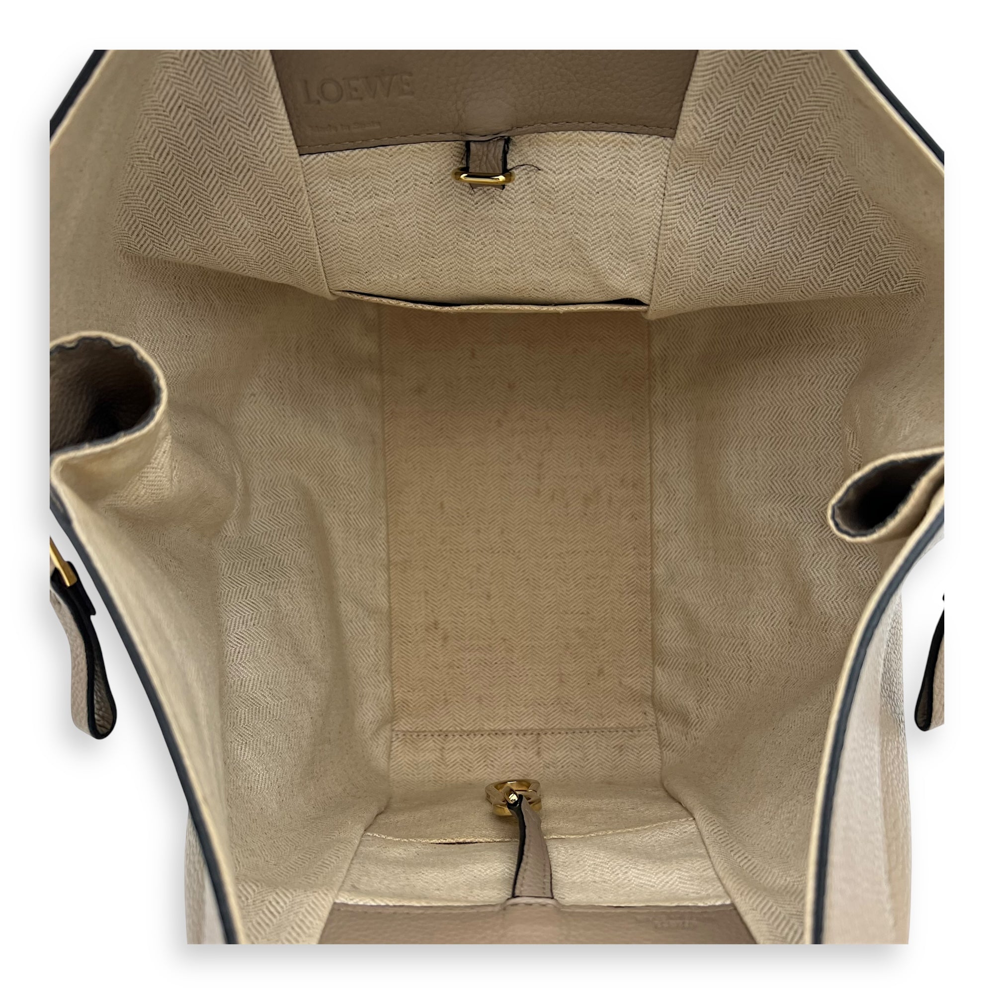 Hammock Small Beige Top Handle Bag in Calfskin, Gold hardware - Image 7