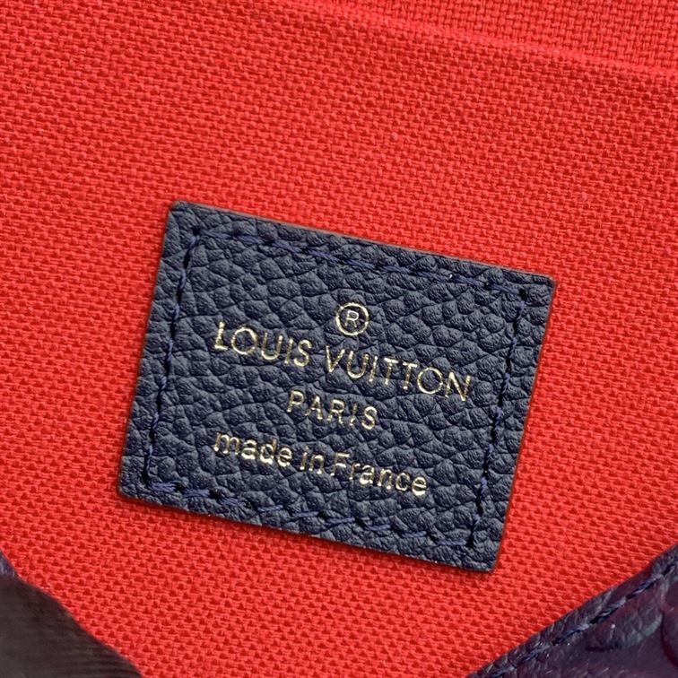 Pochette Félicie Navy Blue Red Monogram Empreinte embossed - LB046 - Image 7