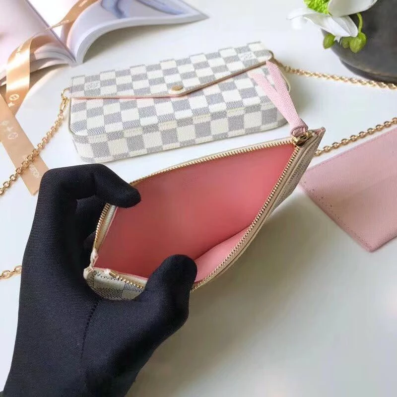 Pochette Félicie in Damier Azur Canvas - LB251 - Image 6