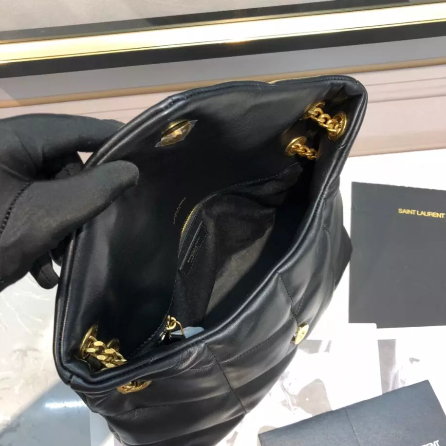 Puffer Small in Nappa Leather Bag - Image 7