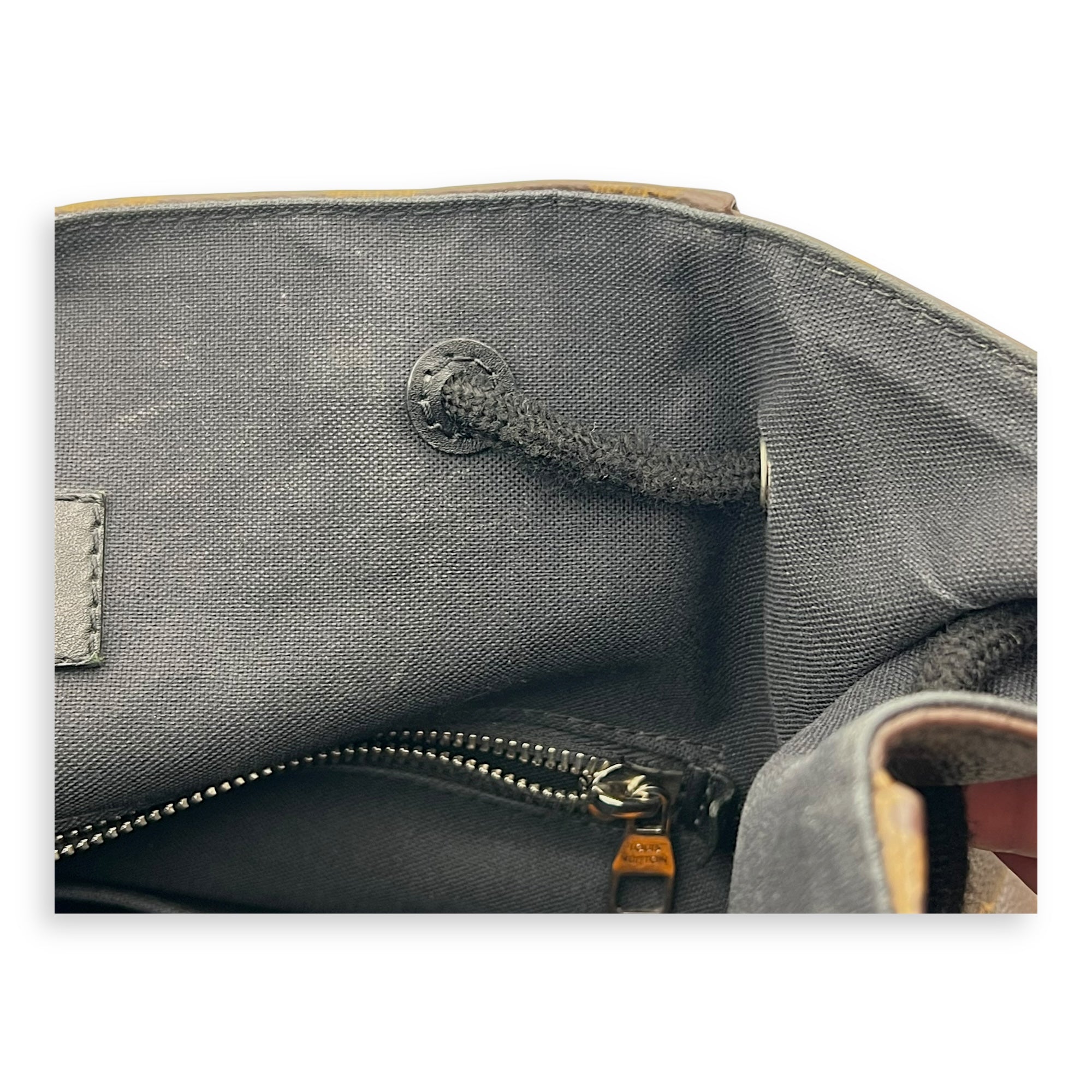 Christopher Backpack Brown in Monogram Coated Canvas, Silver hardware - Image 16