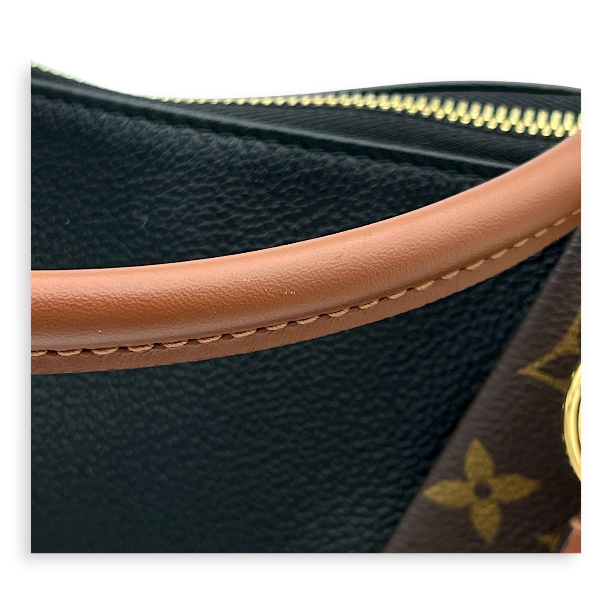 V tote bag Top Handle Bag Black in Monogram Coated Canvas, Gold hardware - Image 11