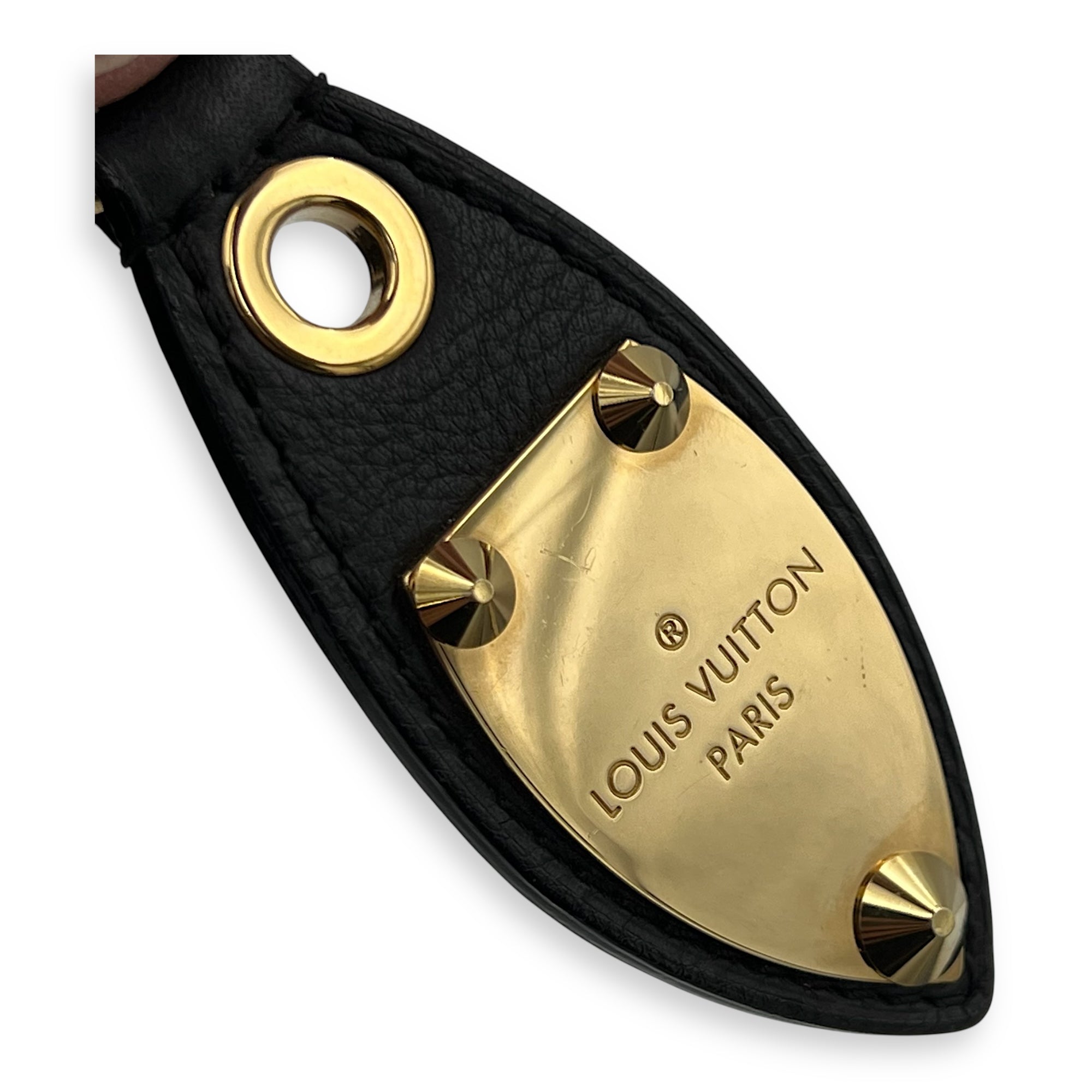 Alma Top Handle Bag Brown in Leather and sequins, Gold hardware - Image 12