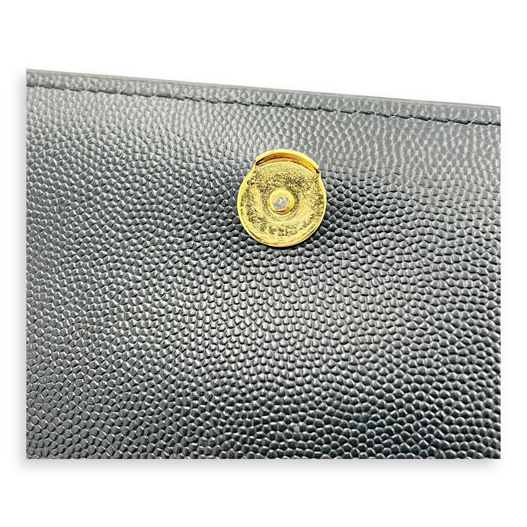 Kate Crossbody Bag Small Black in Caviar Leather, Gold hardware - Image 11