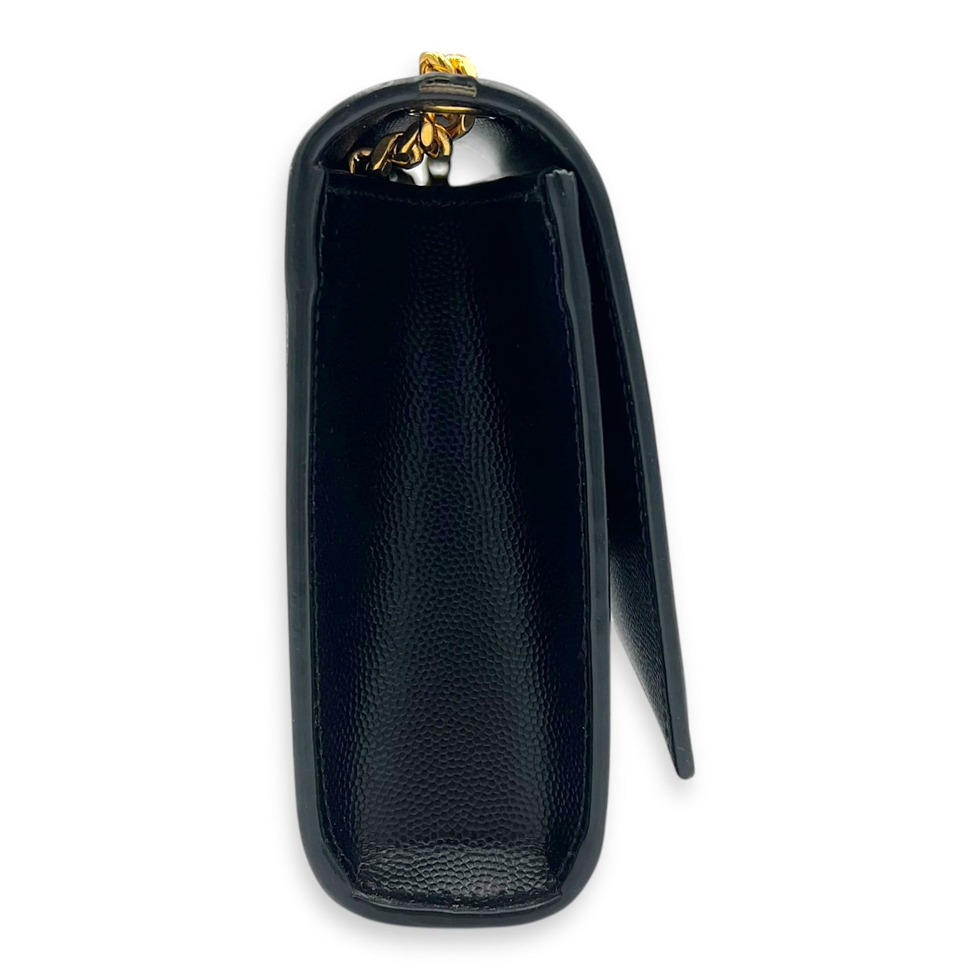 Kate Crossbody Bag Small Black in Caviar Leather, Gold hardware - Image 4