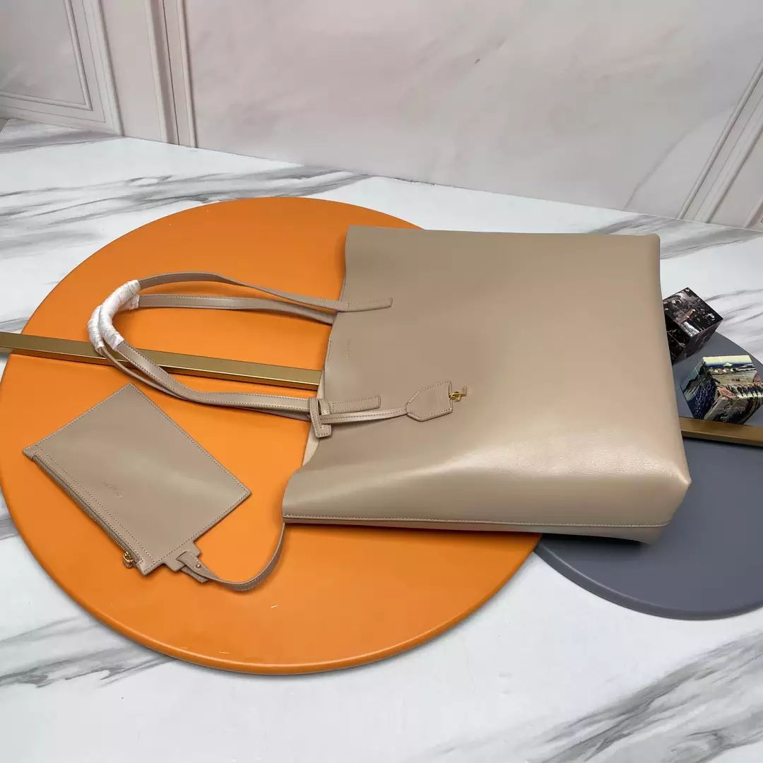 Shopping Saint Laurent in Dark Beige Leather - Repbags.ru - Image 6