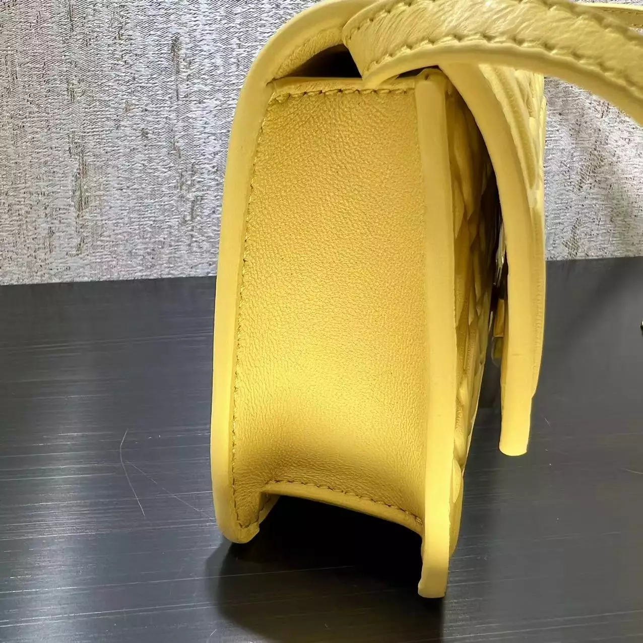 Wallet On Chain Baguette Black Nappa Leather - Repbags.ru - Image 4