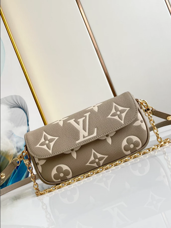 Wallet On Chain Ivy Bicolour Monogram Empreinte Leather - LB242 - Image 7