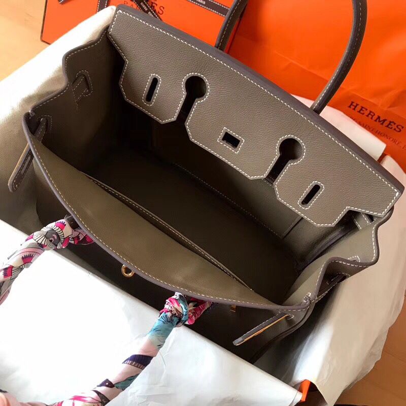 Hermes Birkin 30 Handmade Bag In Taupe Epsom Leather - Image 5