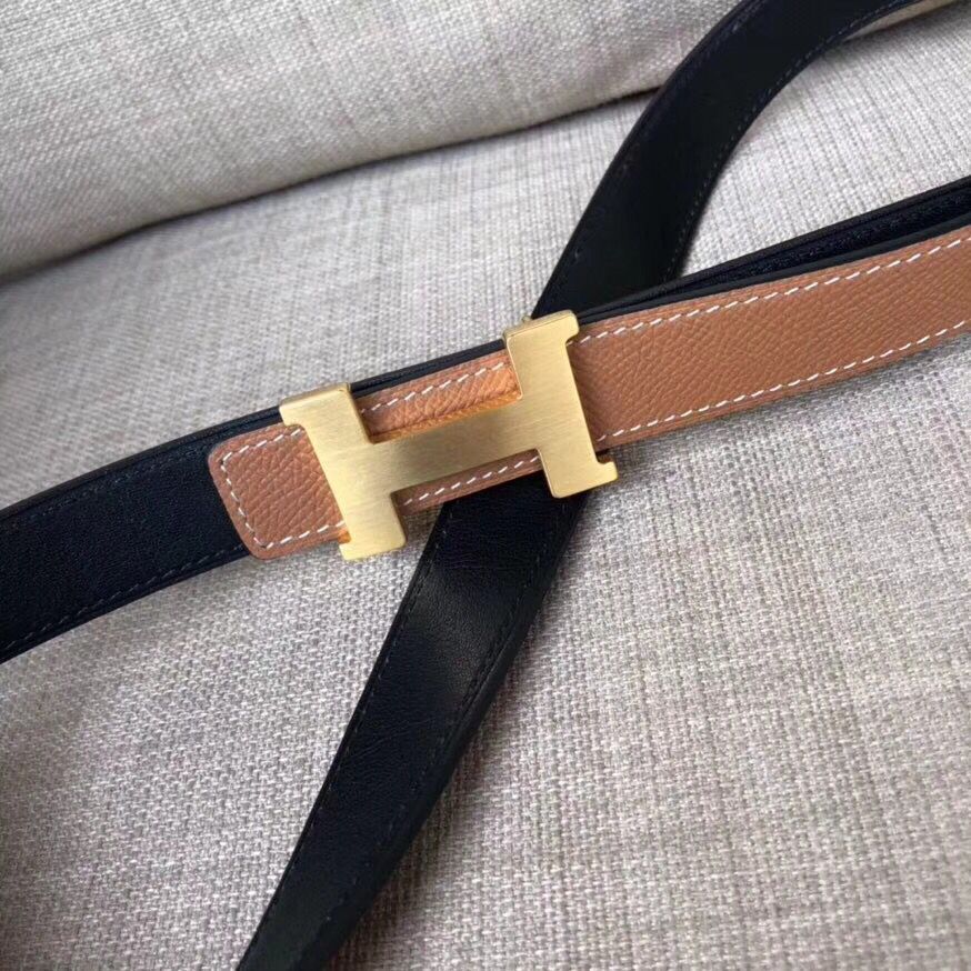 Hermes Mini Constance 24mm Reversible Belt Black/Gold - Image 5