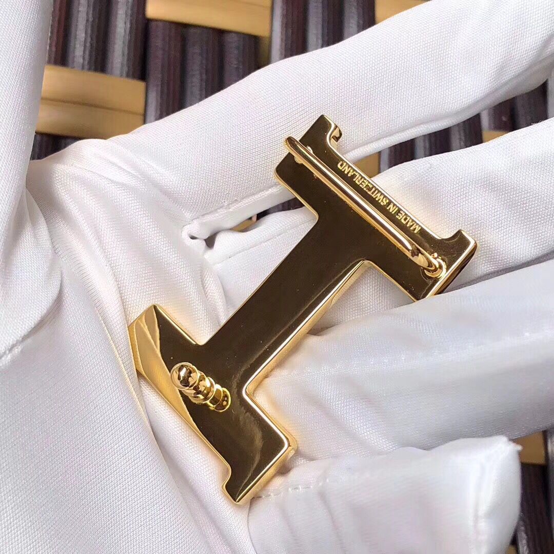 Hermes Mini Constance 24mm Reversible Belt Black/Ruby - Image 7