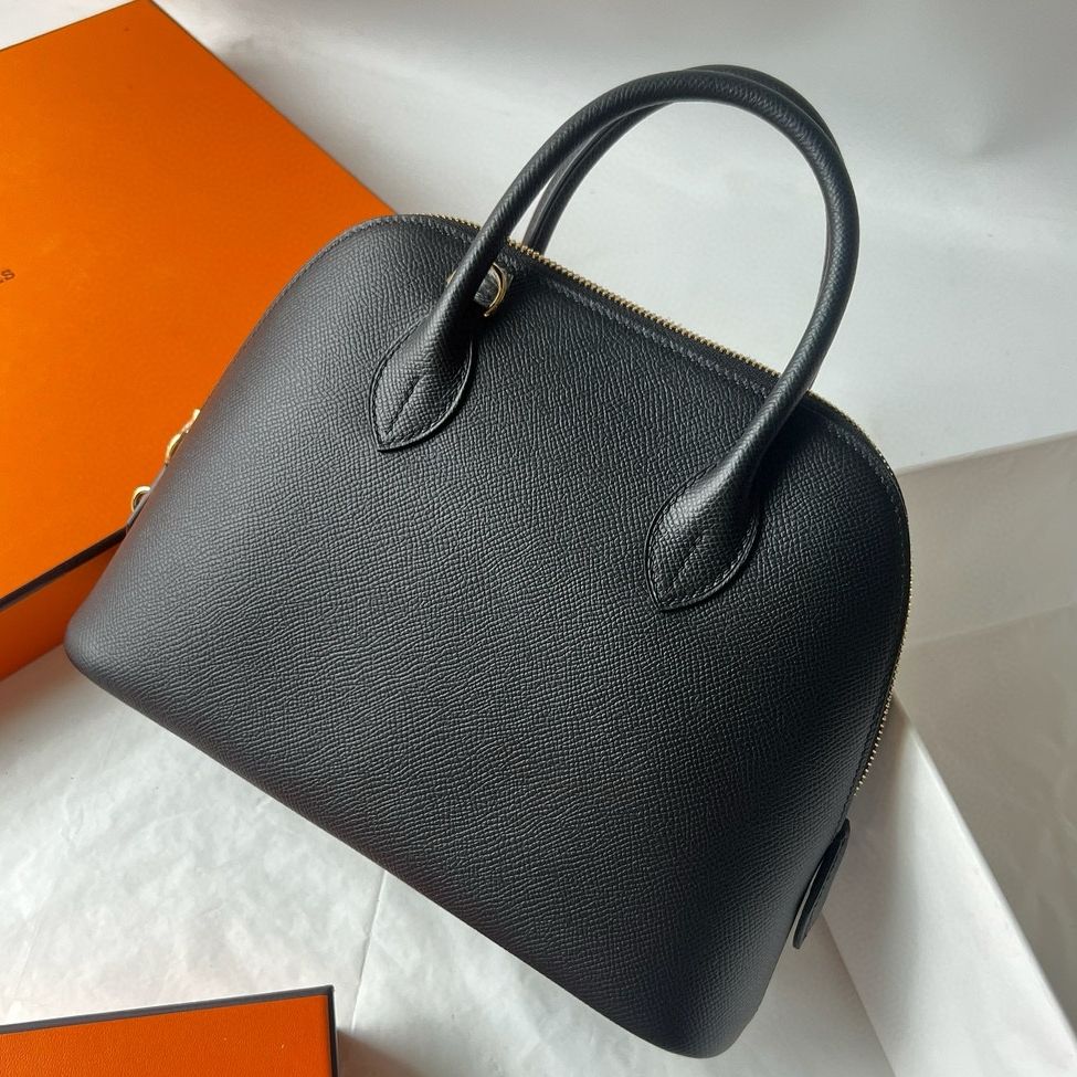 Hermes Bolide 1923 25 Handmade Bag in Black Epsom Calfskin - Image 10