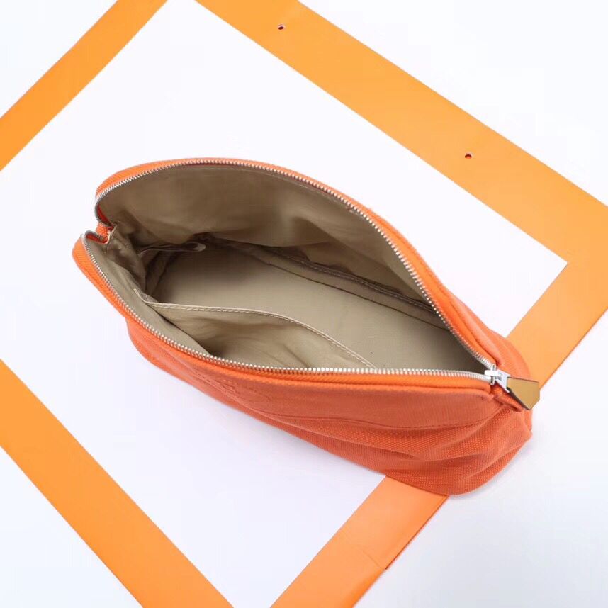 Hermes Medium Bolide Travel Case In Orange Cotton - Image 7