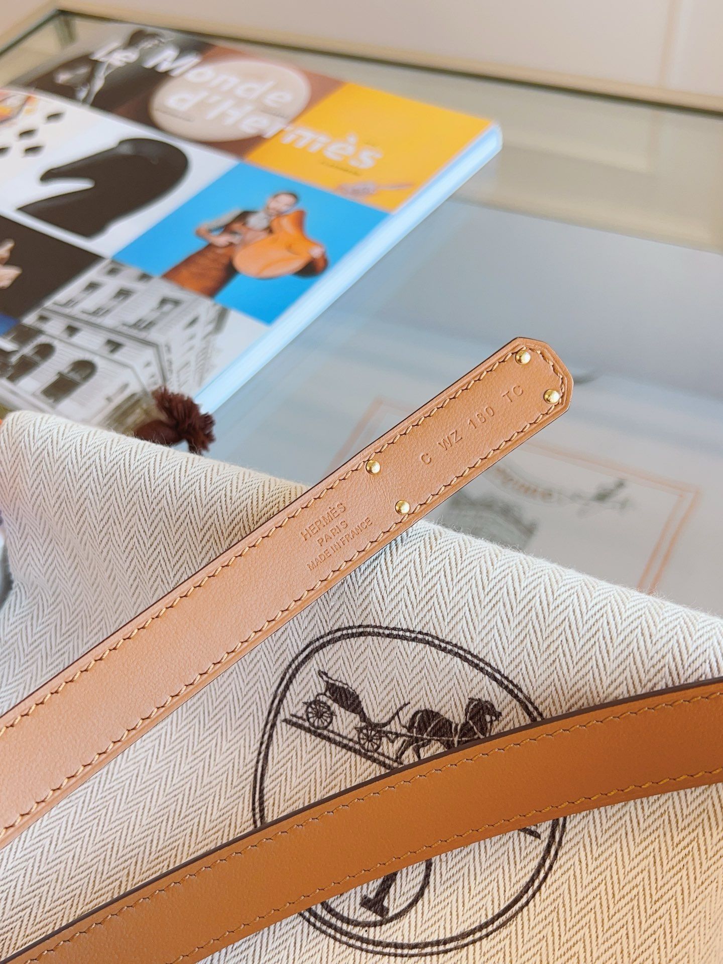 Hermes Kelly 18 Belt in Red Epsom Leather - Image 9