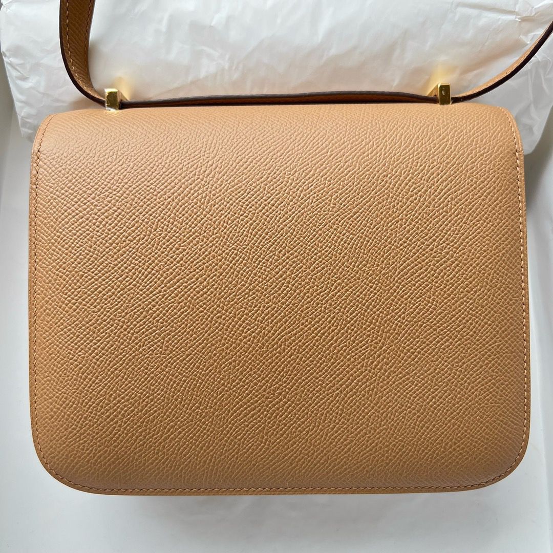 Hermes Constance 18 Handmade Bag In Chai Epsom Calfskin - Image 10