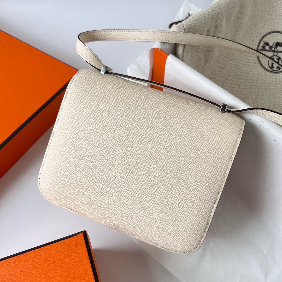 Hermes Constance 18 Handmade Bag In Nata Epsom Calfskin - Image 10