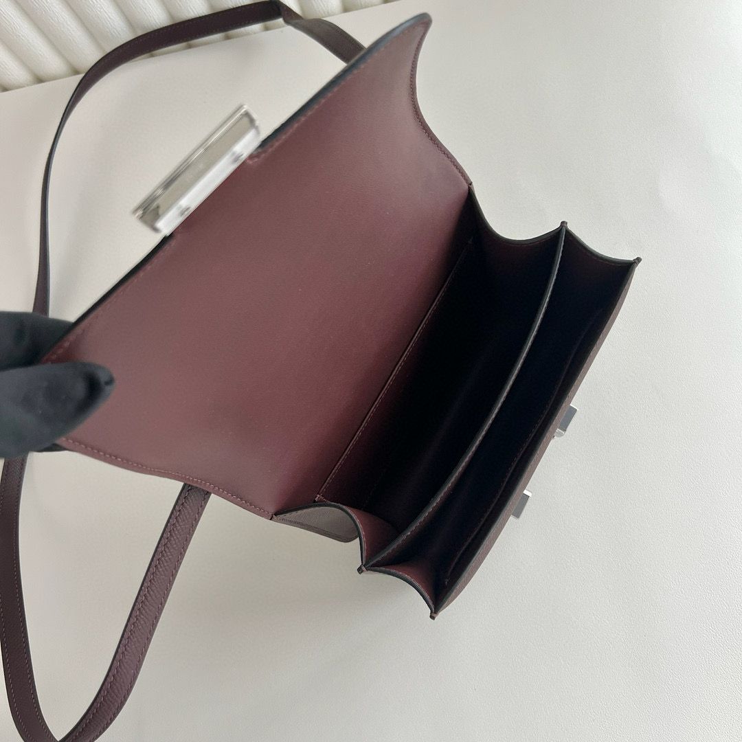Hermes Constance 18 Handmade Bag in Rouge Sellier Epsom Calfskin - Image 5