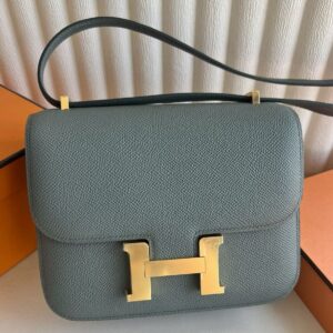Hermes Constance 18 Handmade Bag in Vert Amande Epsom Calfskin