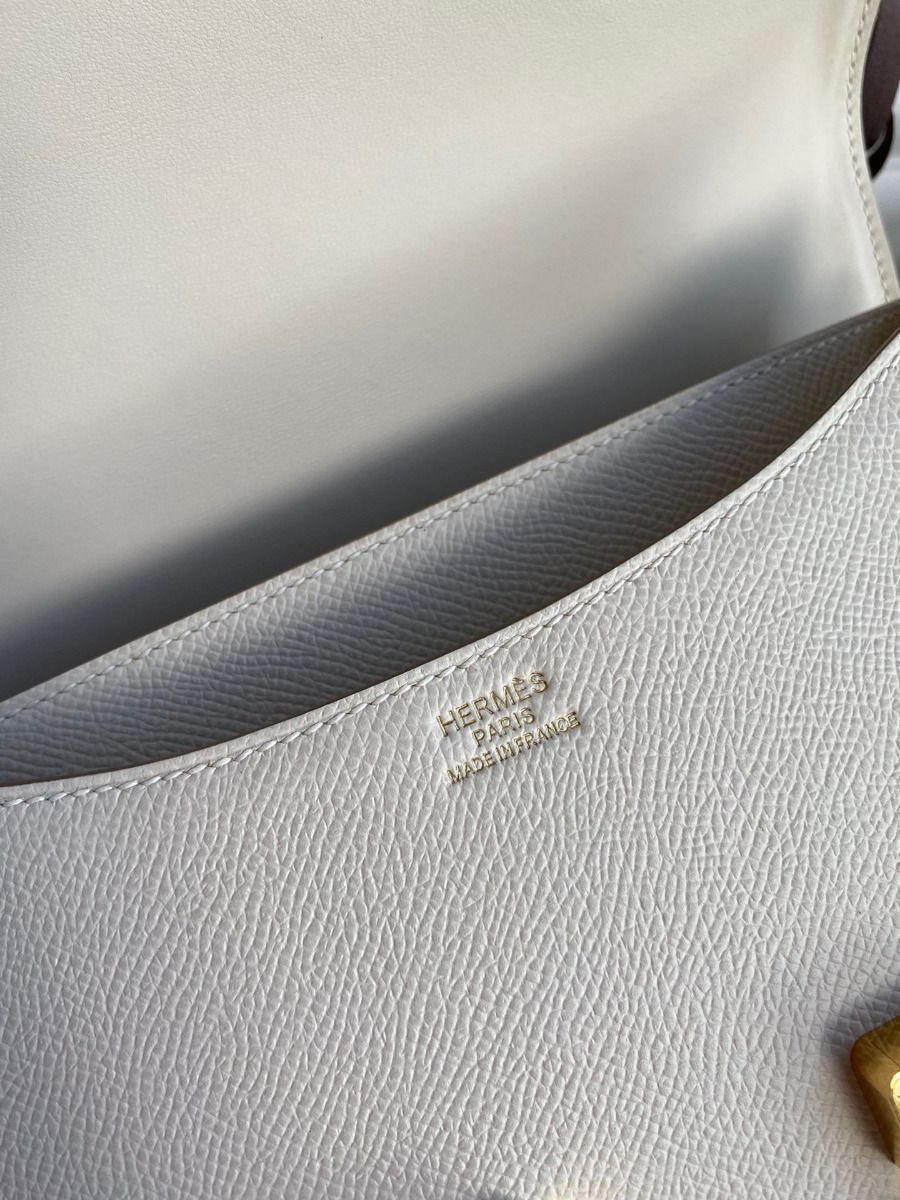 Hermes Constance 24 Handmade Bag In Craie Epsom Calfskin - Image 8