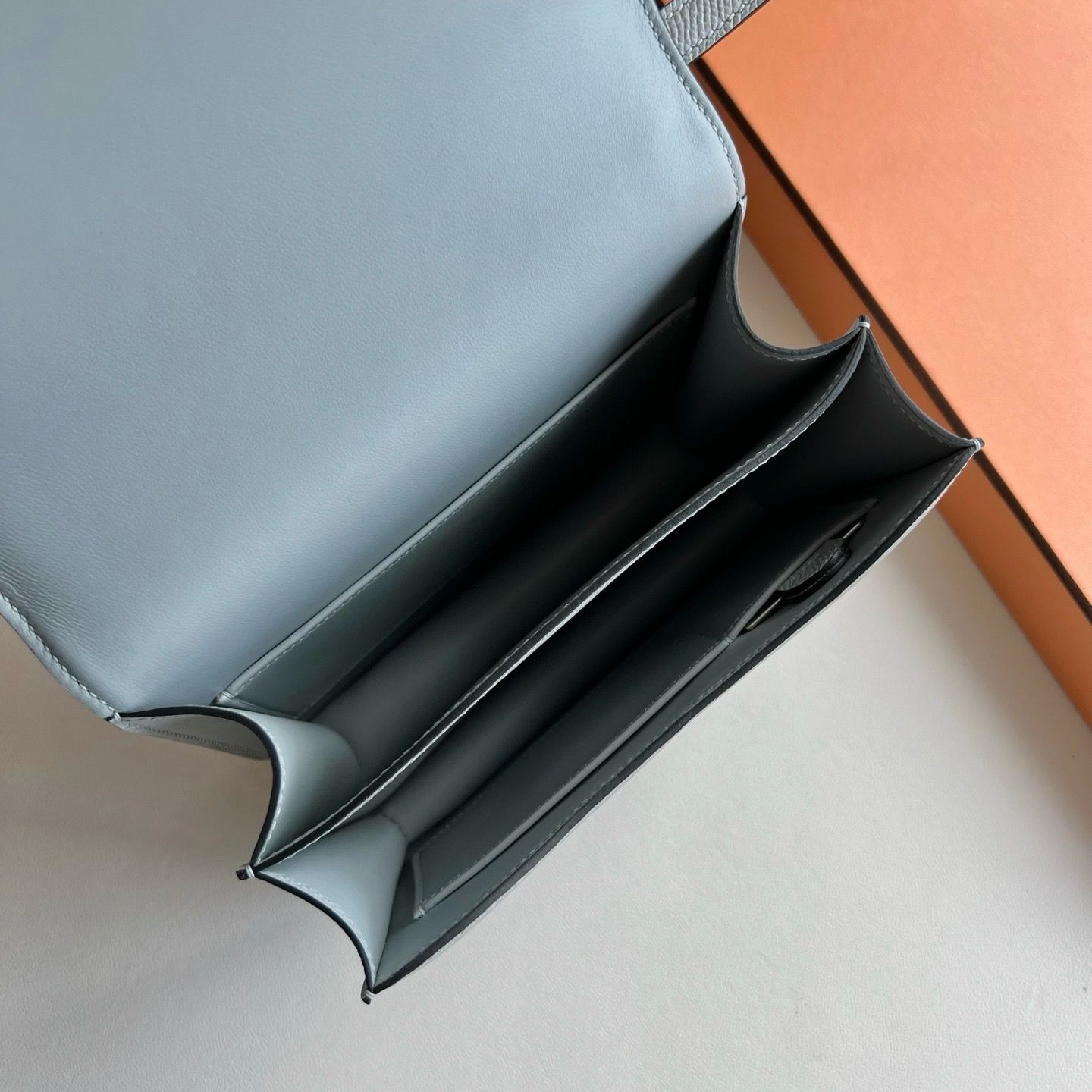 Hermes Constance 1-18 Mirror Bag in Blue Glacier Epsom Calfskin - Image 7