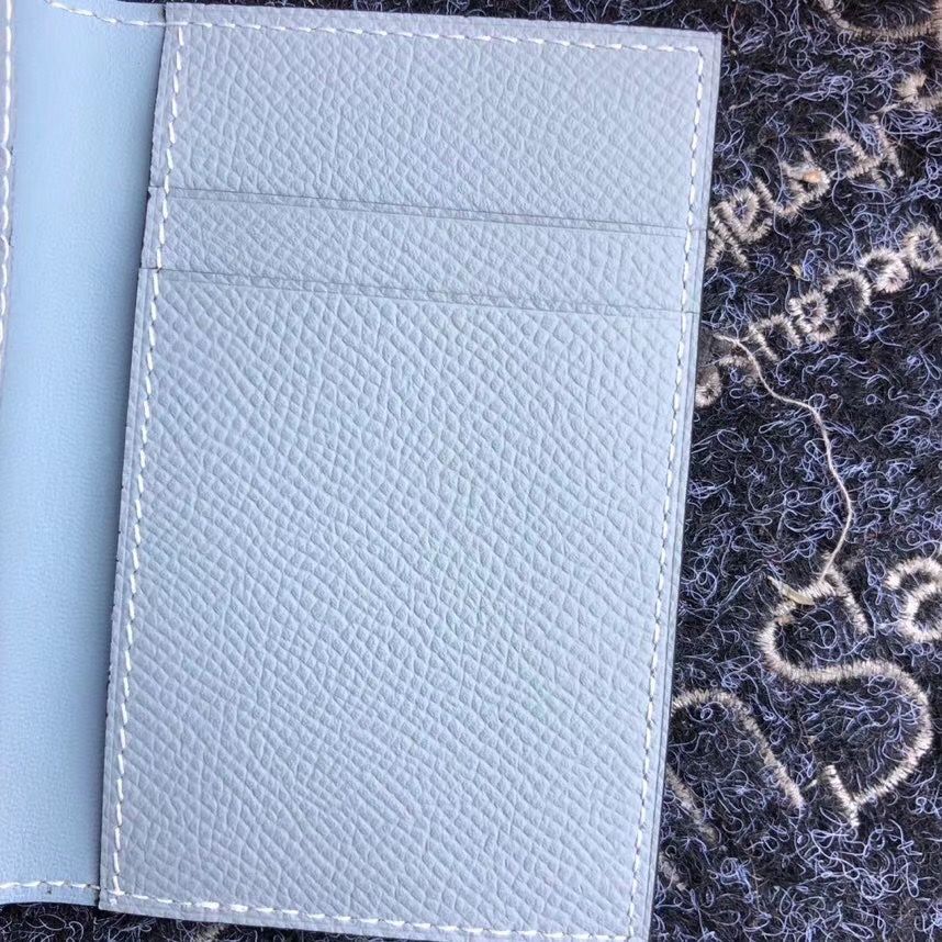 Hermes MC² Euclide Card Holder In Blue Lin Epsom Leather - Image 5